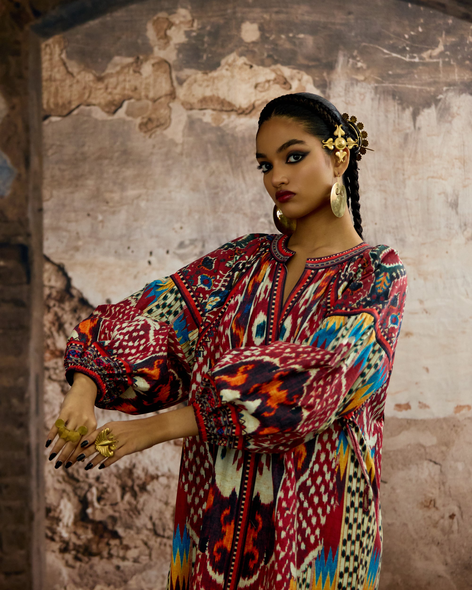 Kasbah : Marisa - Beige/Maroon