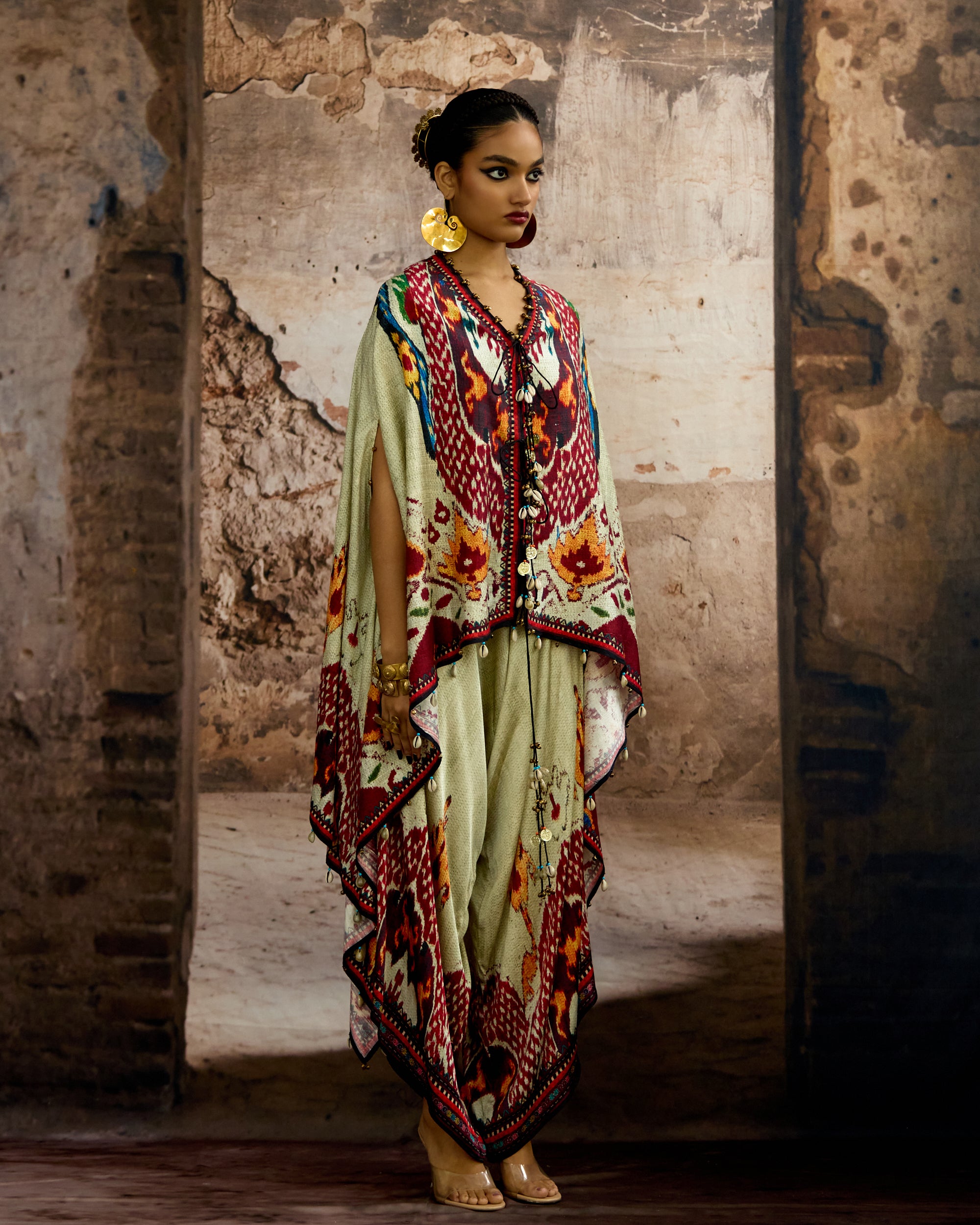 Kasbah : Prisha - Eggshell/Red