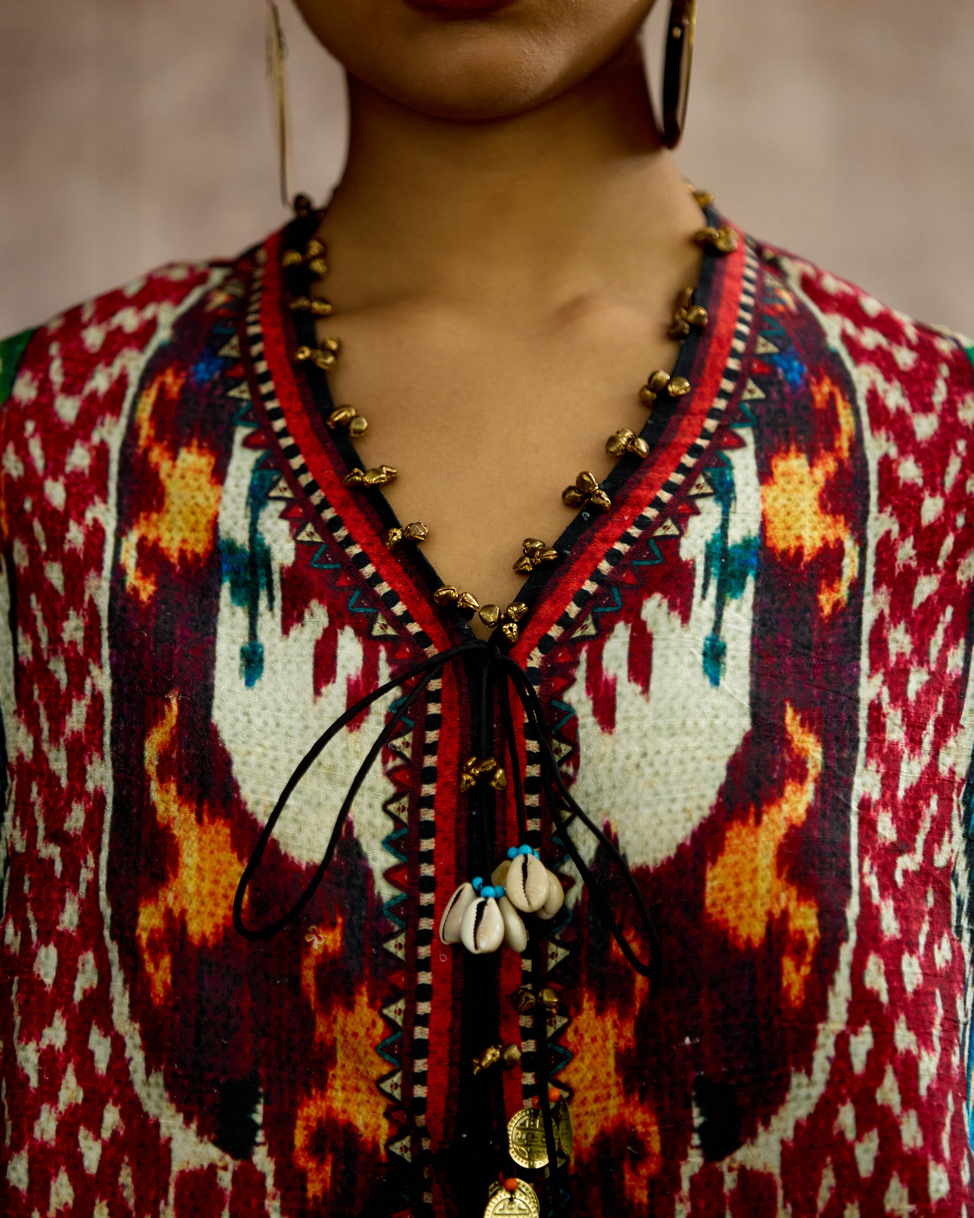 Kasbah : Prisha - Eggshell/Red
