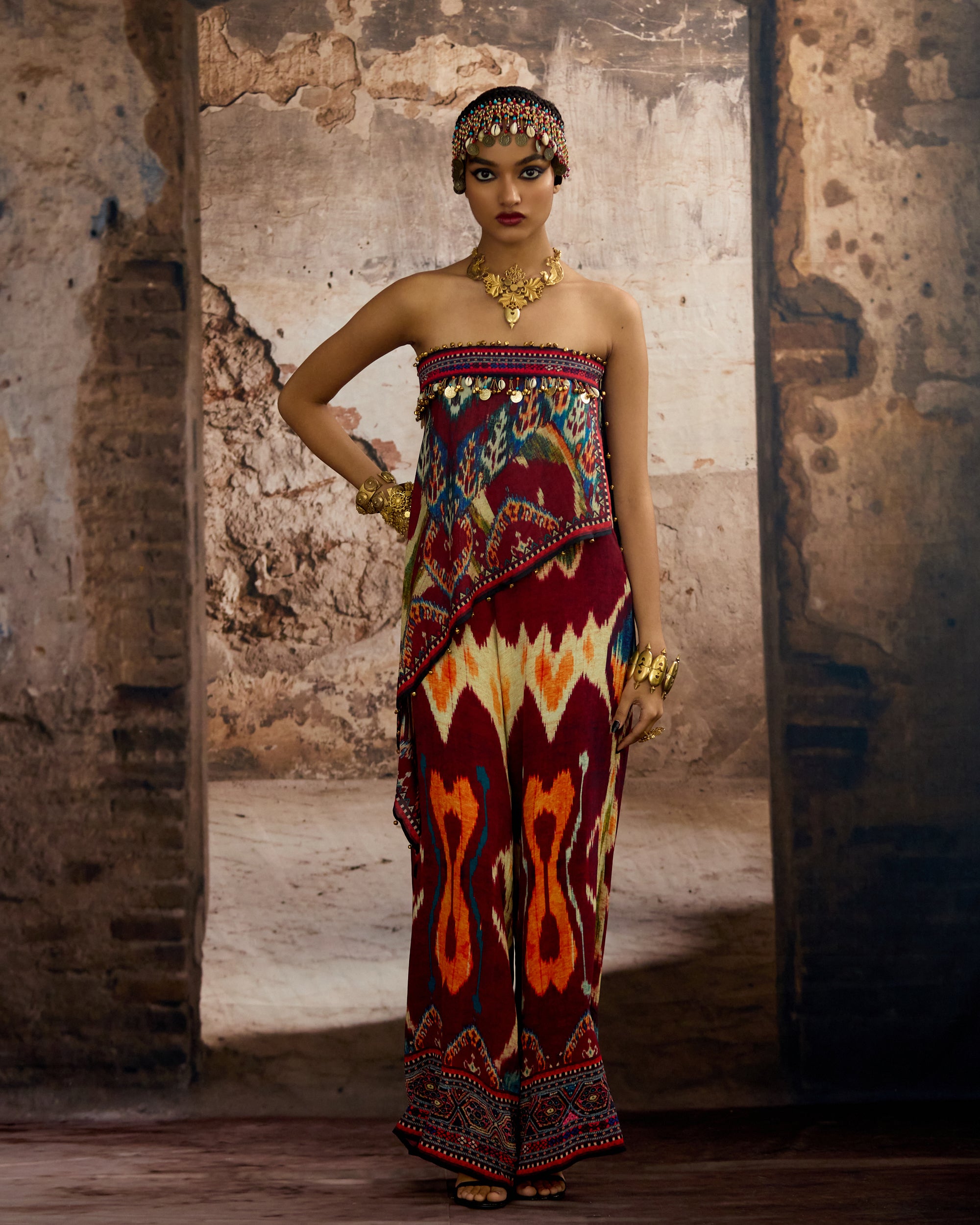 Kasbah : Hazel - Maroon/Multi
