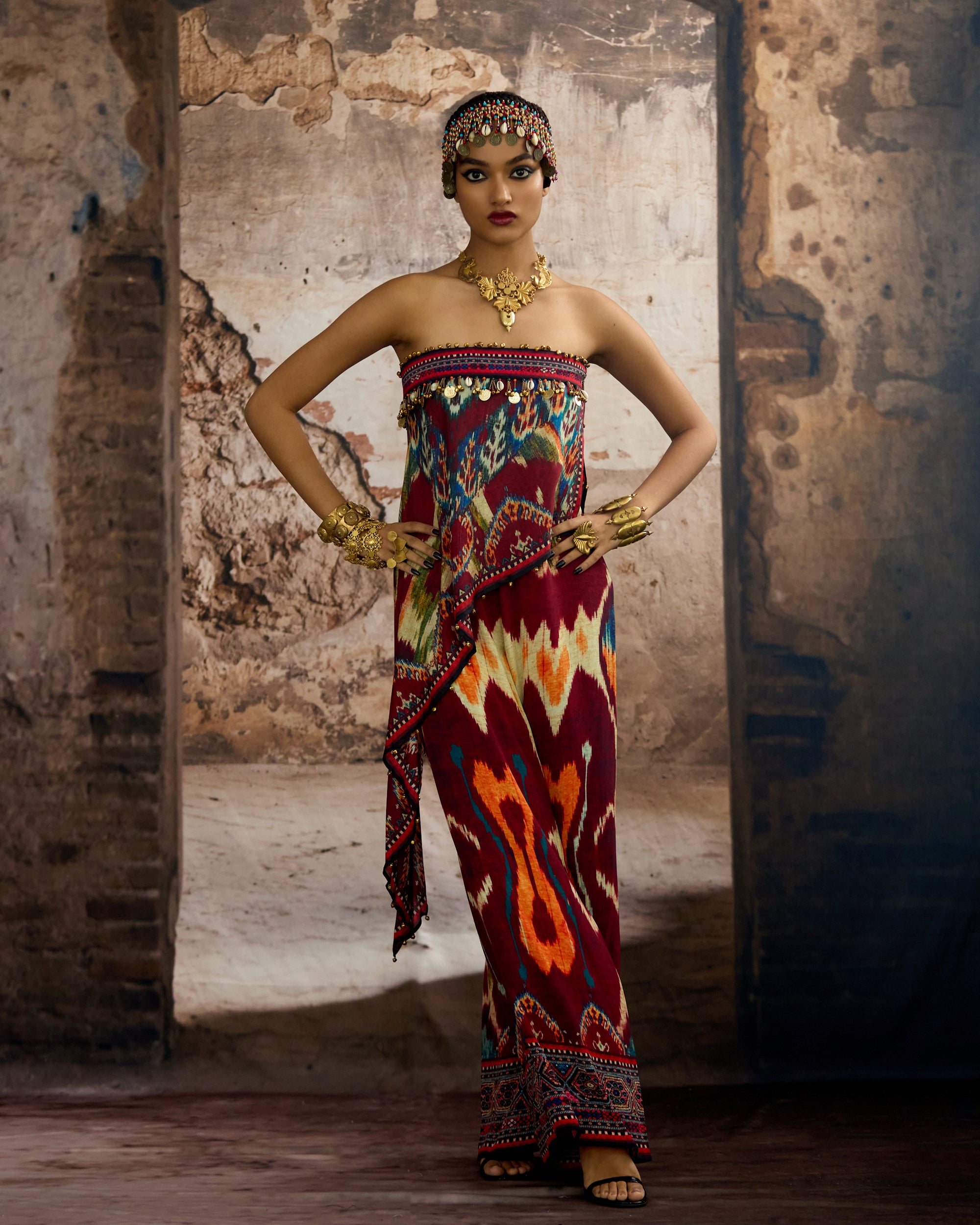 Kasbah : Hazel - Maroon/Multi