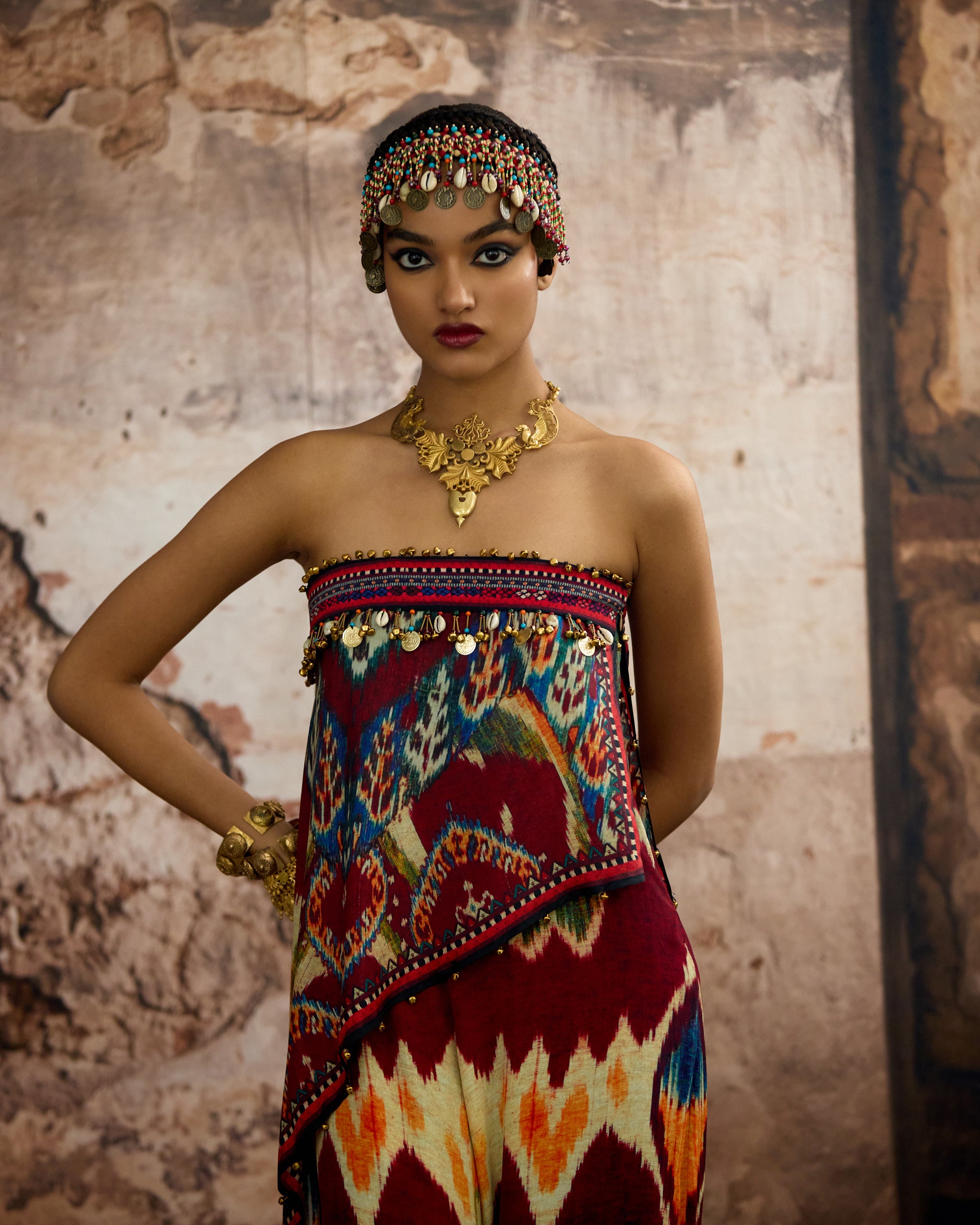 Kasbah : Hazel - Maroon/Multi