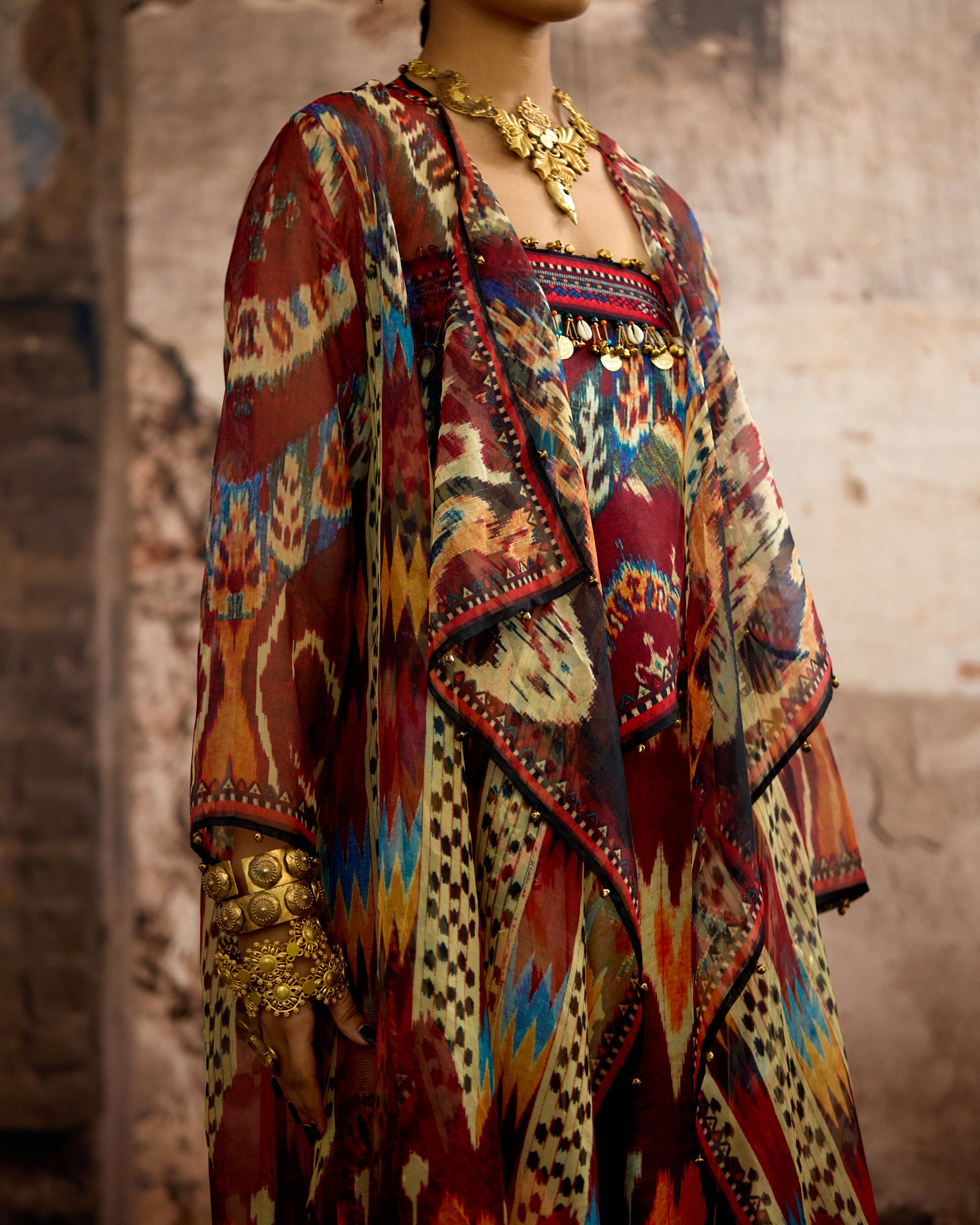 Kasbah : Freya/Hazel - Maroon/Multi