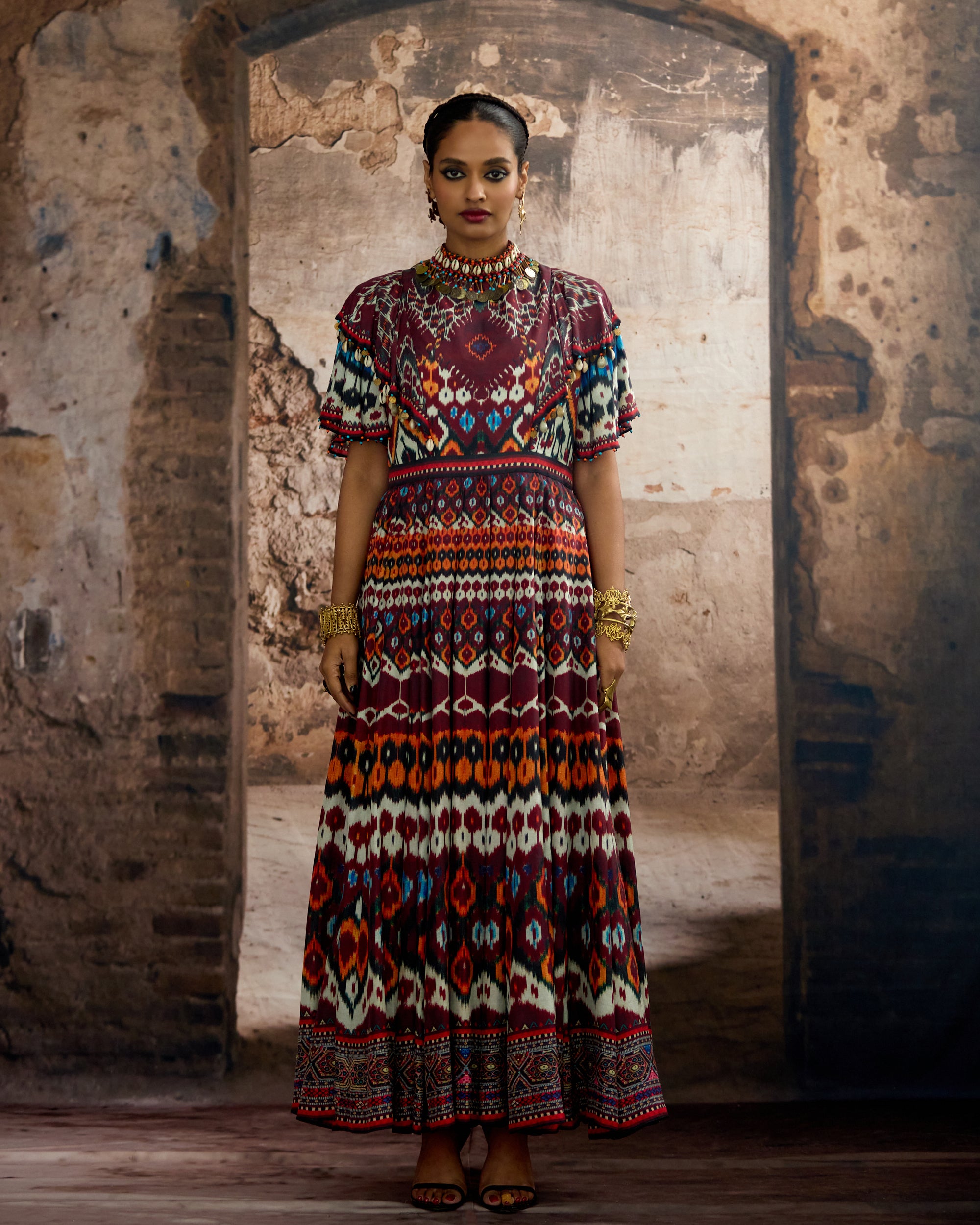 Kasbah : Faliha - Maroon/Multi