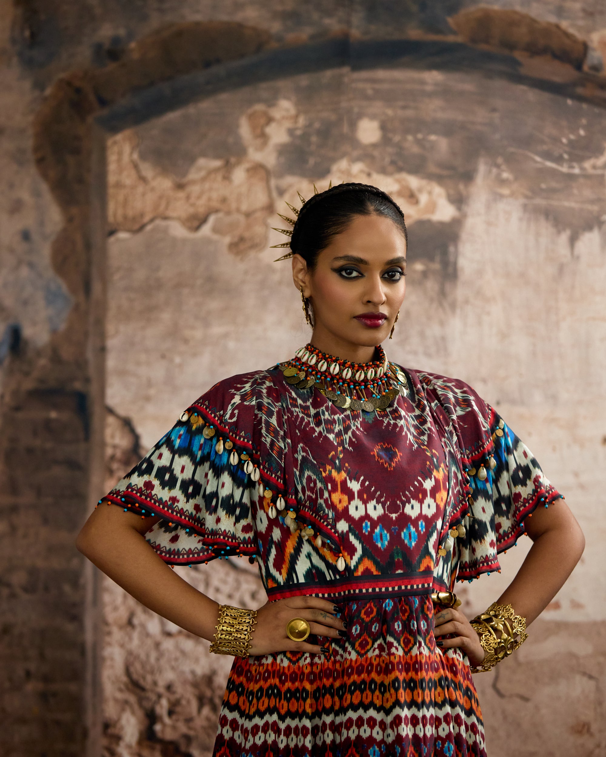 Kasbah : Faliha - Maroon/Multi