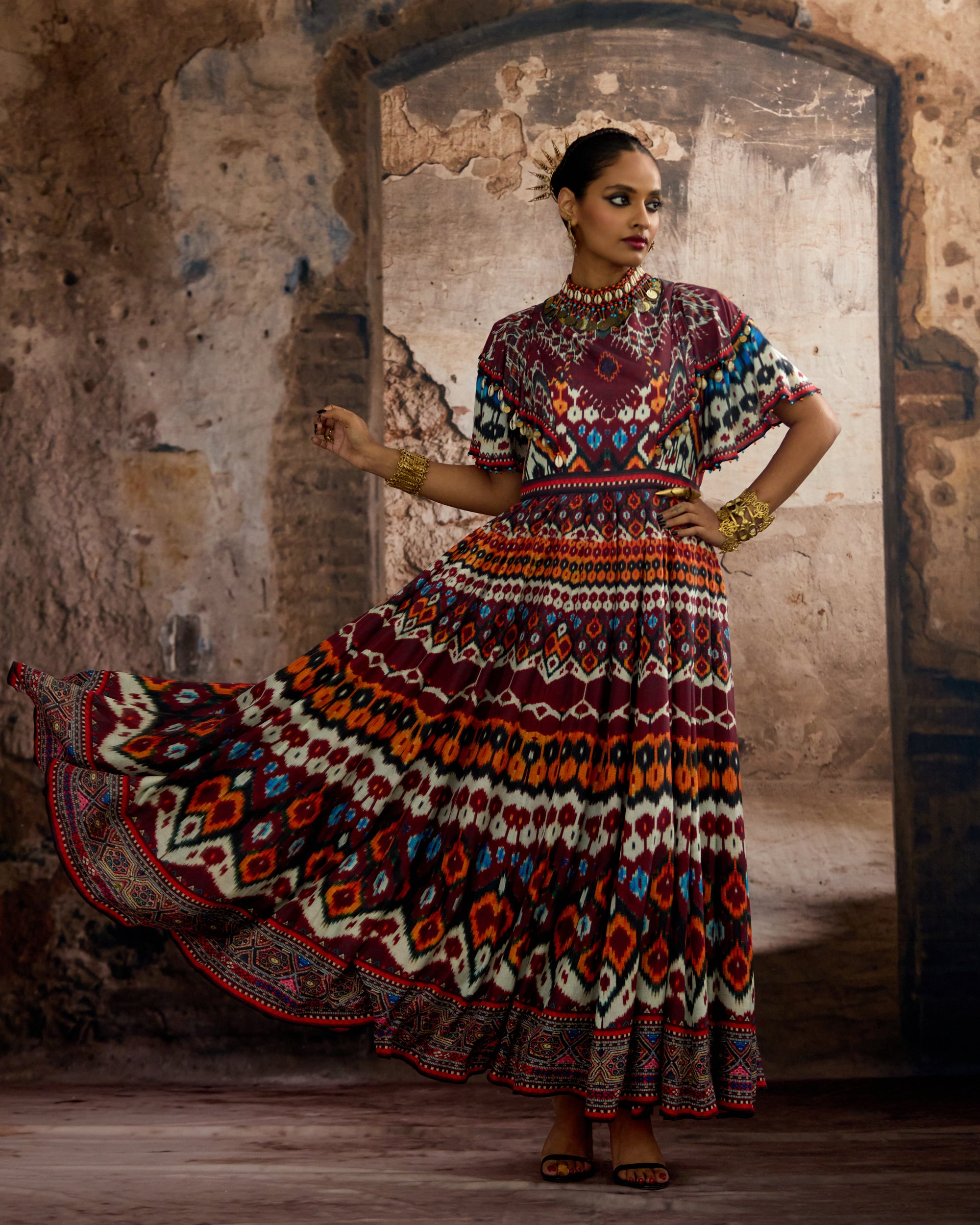 Kasbah : Faliha - Maroon/Multi