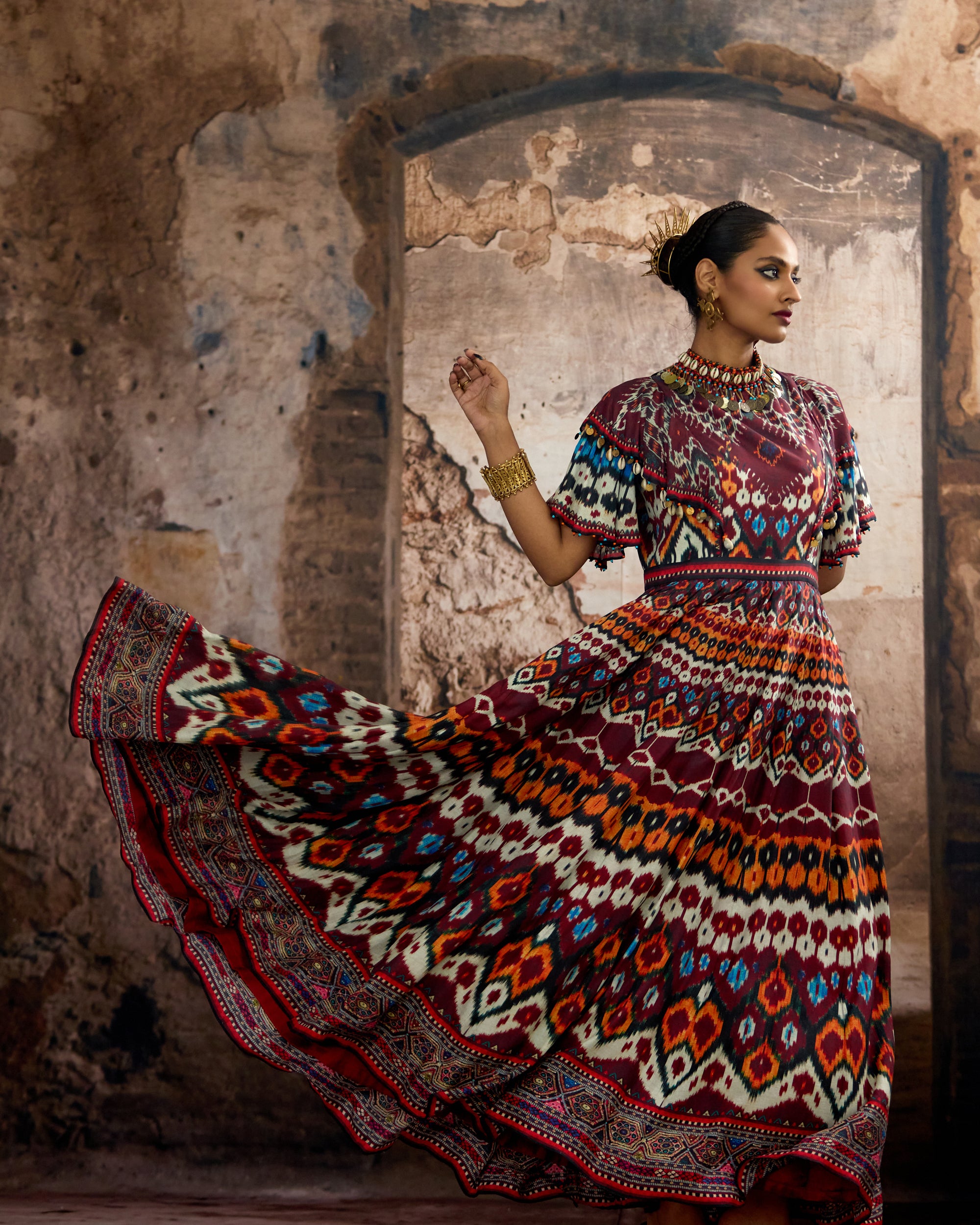 Kasbah : Faliha - Maroon/Multi