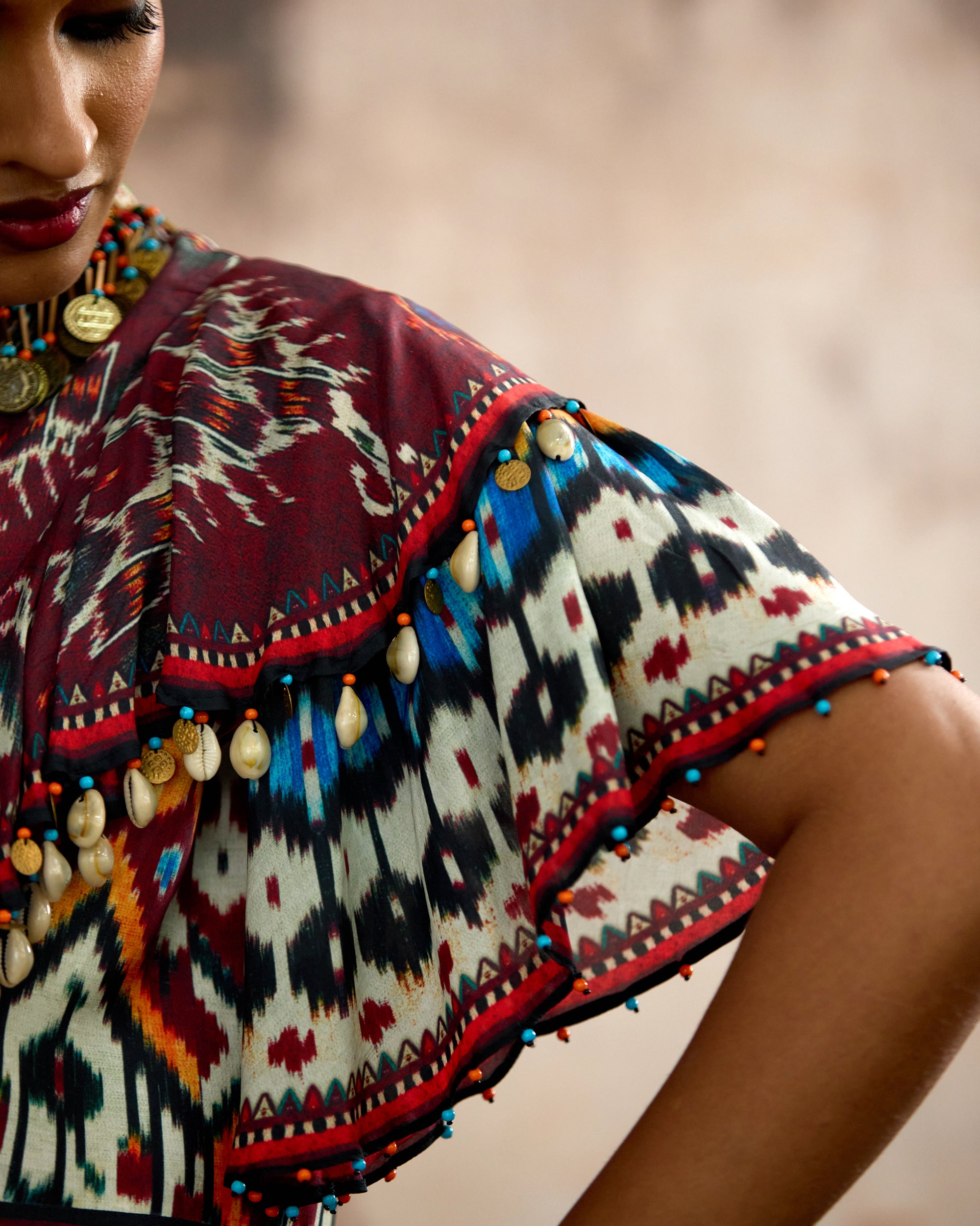 Kasbah : Faliha - Maroon/Multi