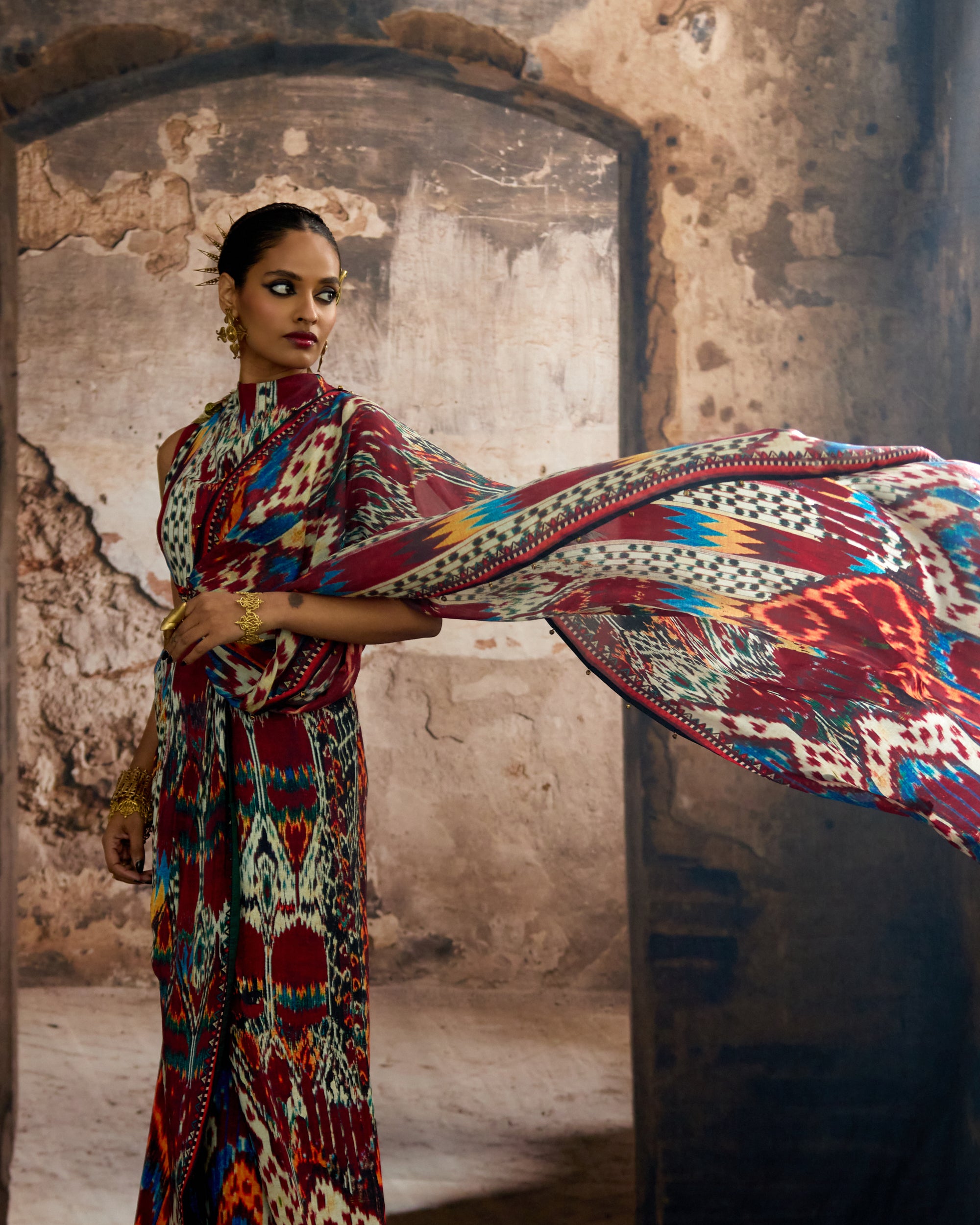 Kasbah : Urmila - Maroon/Multi