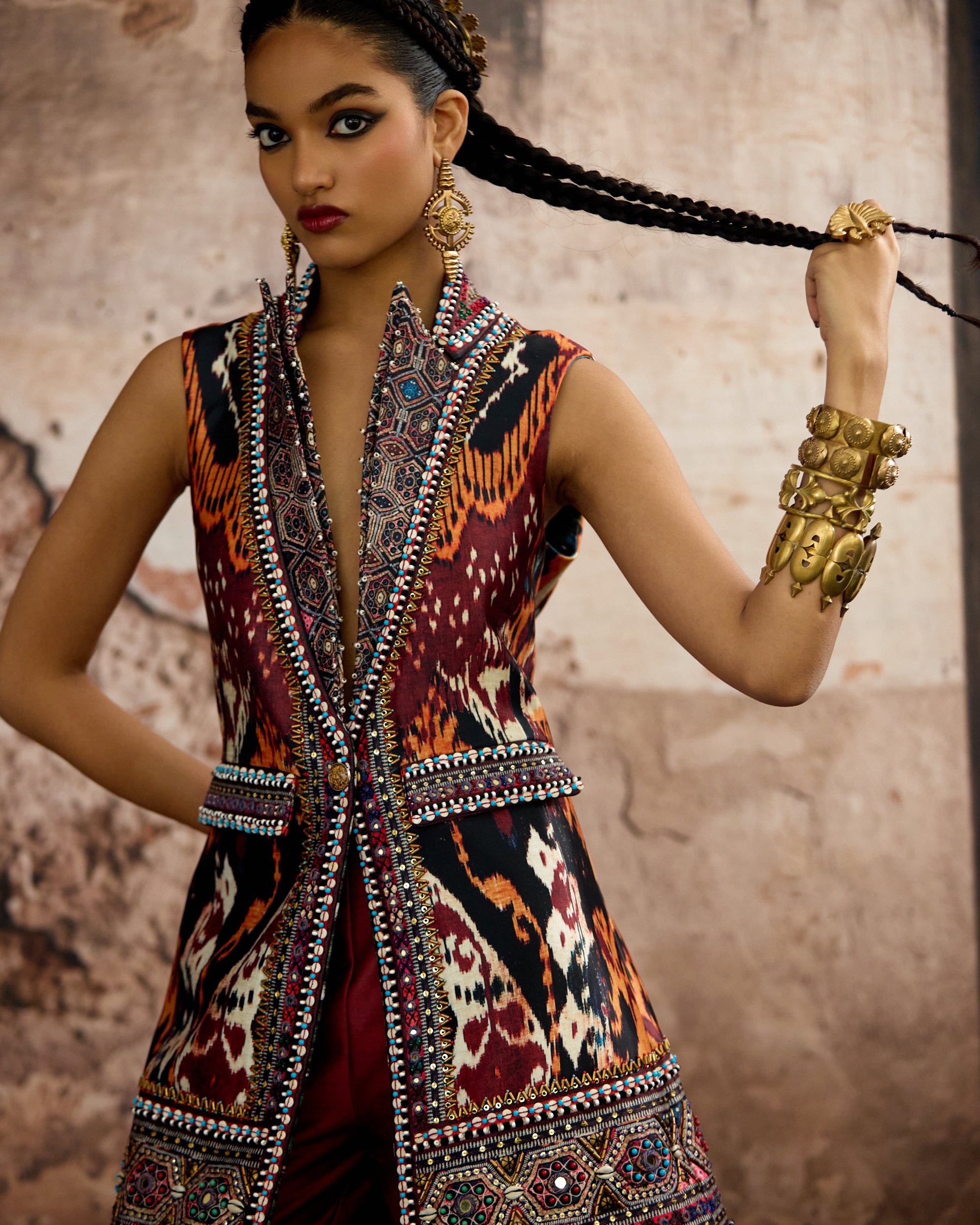 Kasbah : Kadek - Black/Orange