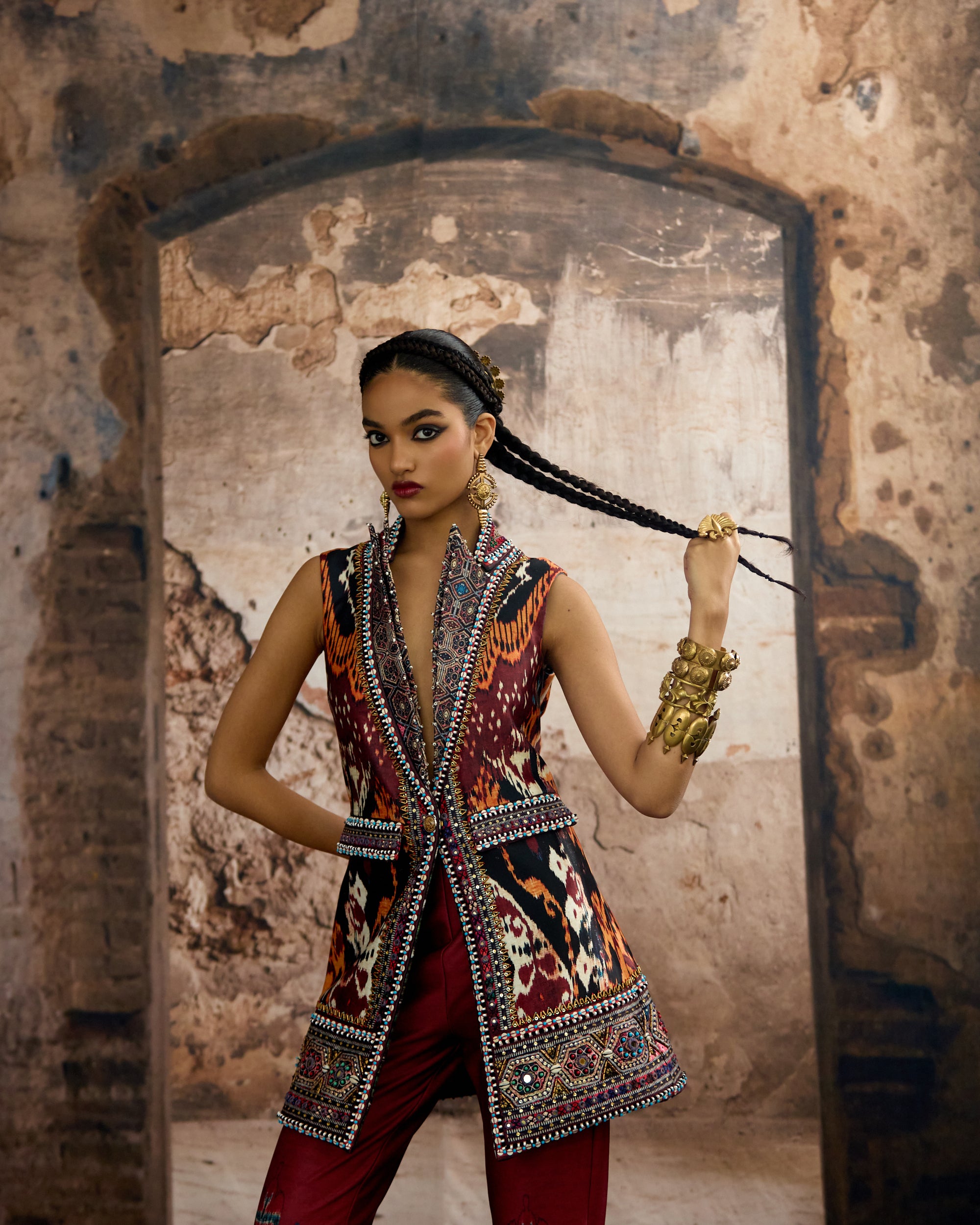Kasbah : Kadek - Black/Orange