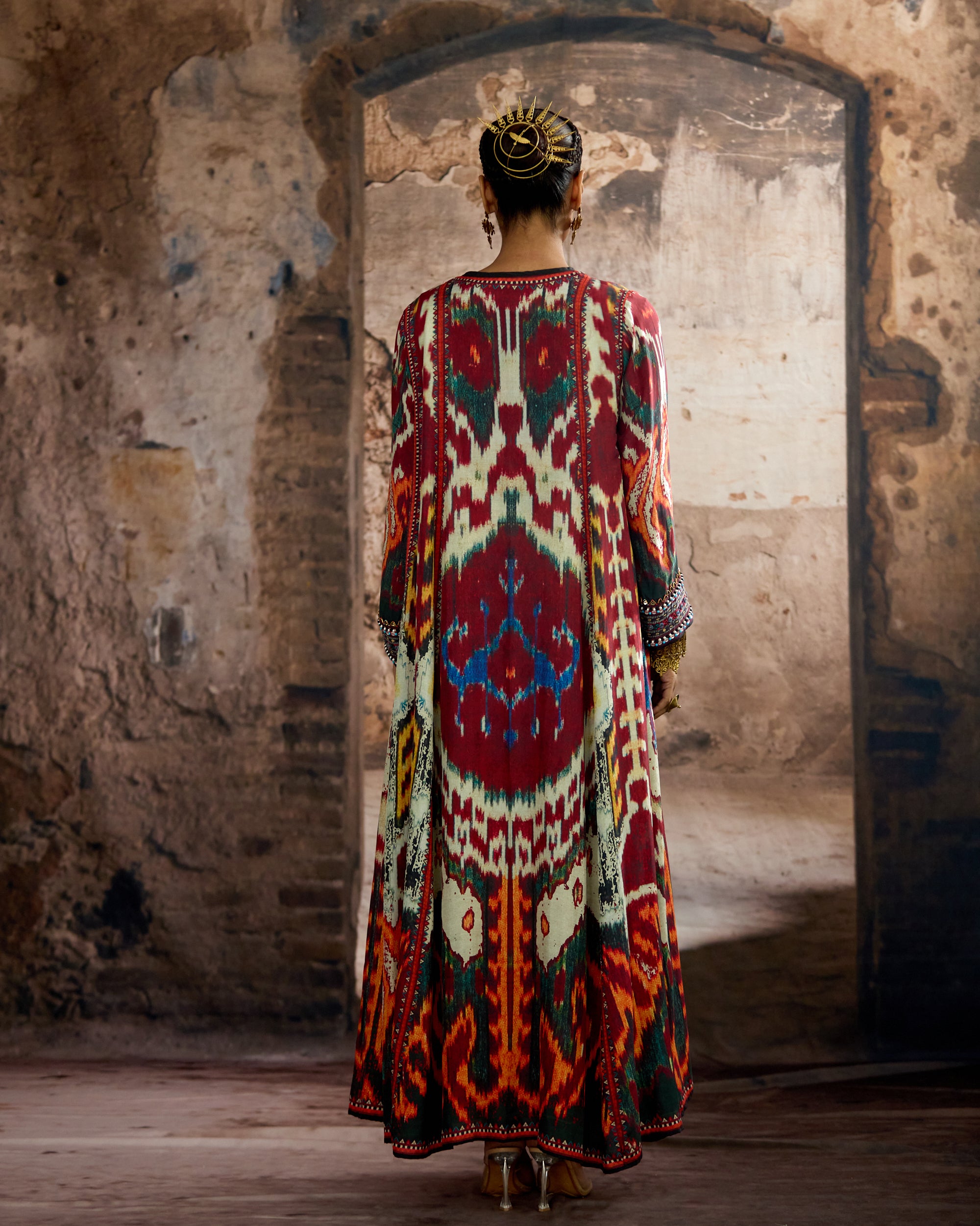 Kasbah : Aziza - Beige/Maroon