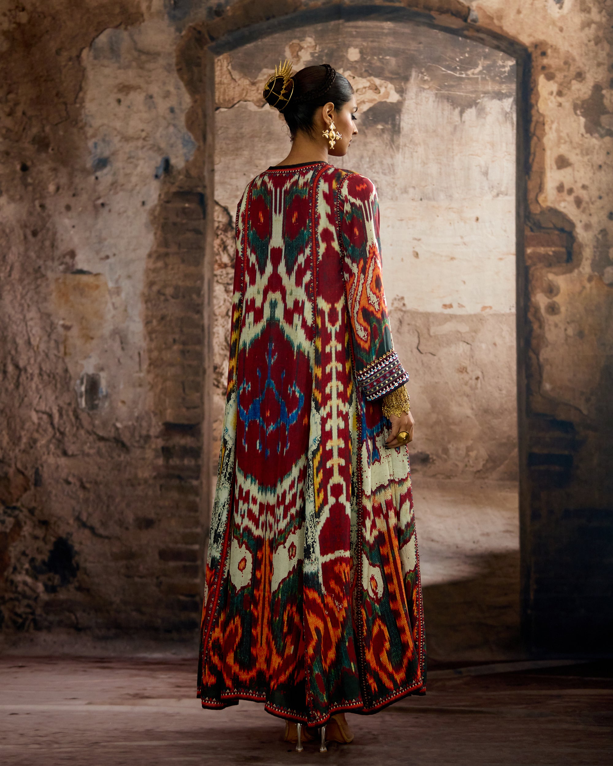 Kasbah : Aziza - Beige/Maroon