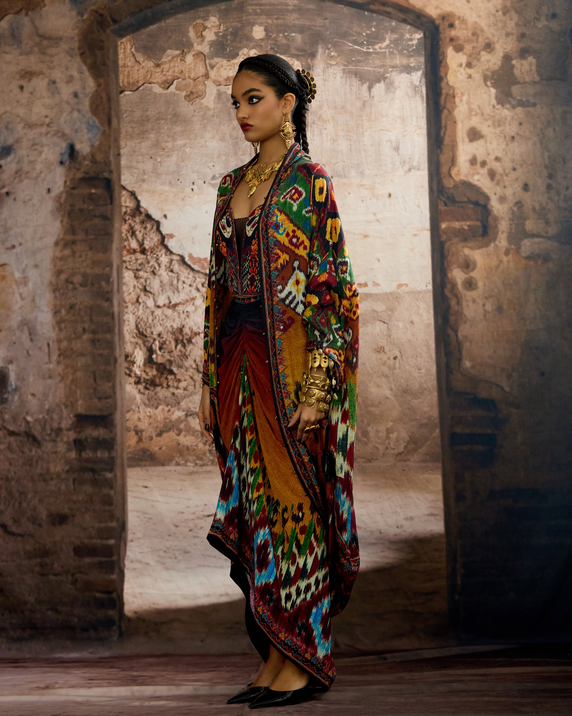 Kasbah : Jannat/Corset/Draupati - Mustard/Multi