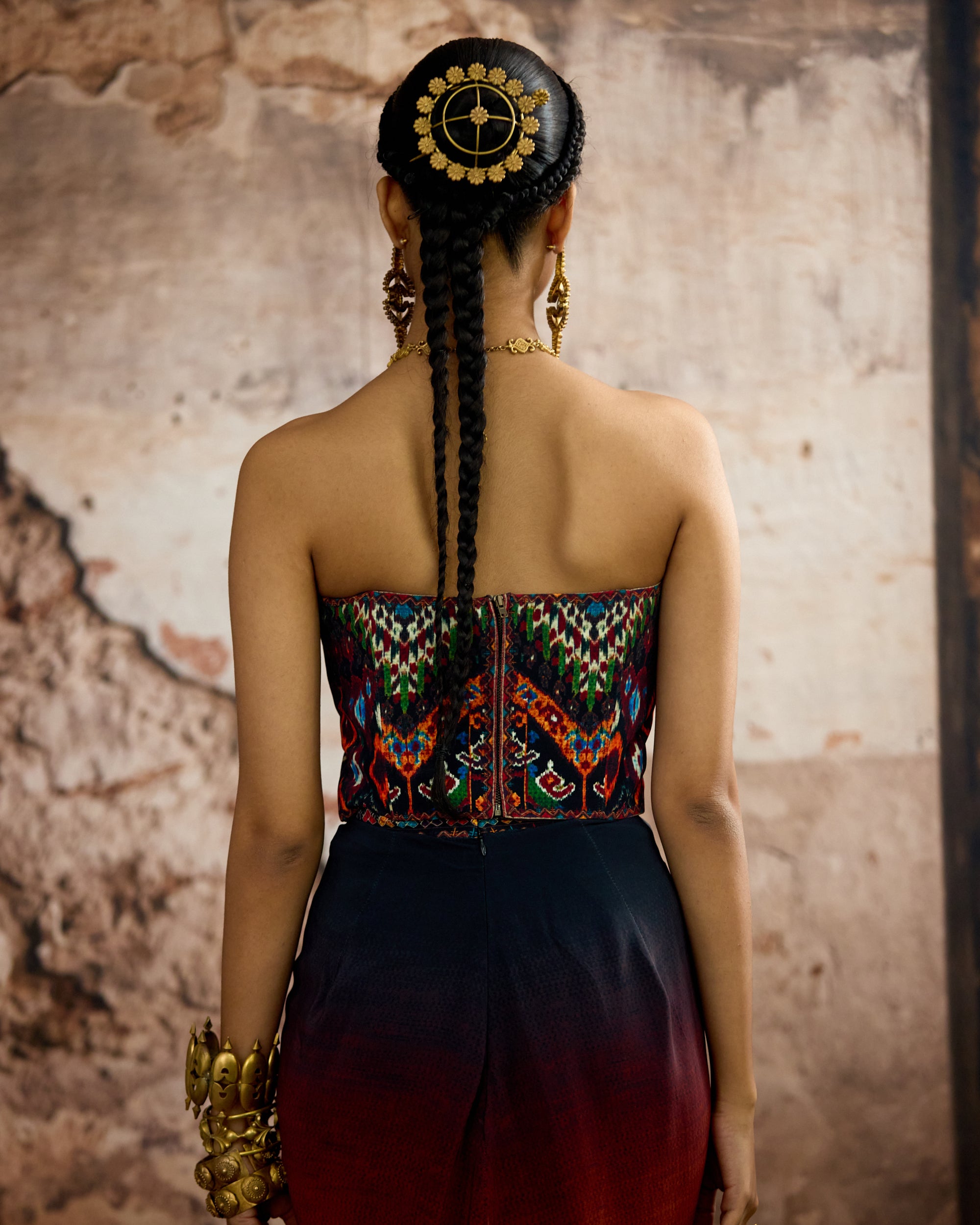 Kasbah : Jannat/Corset/Draupati - Mustard/Multi