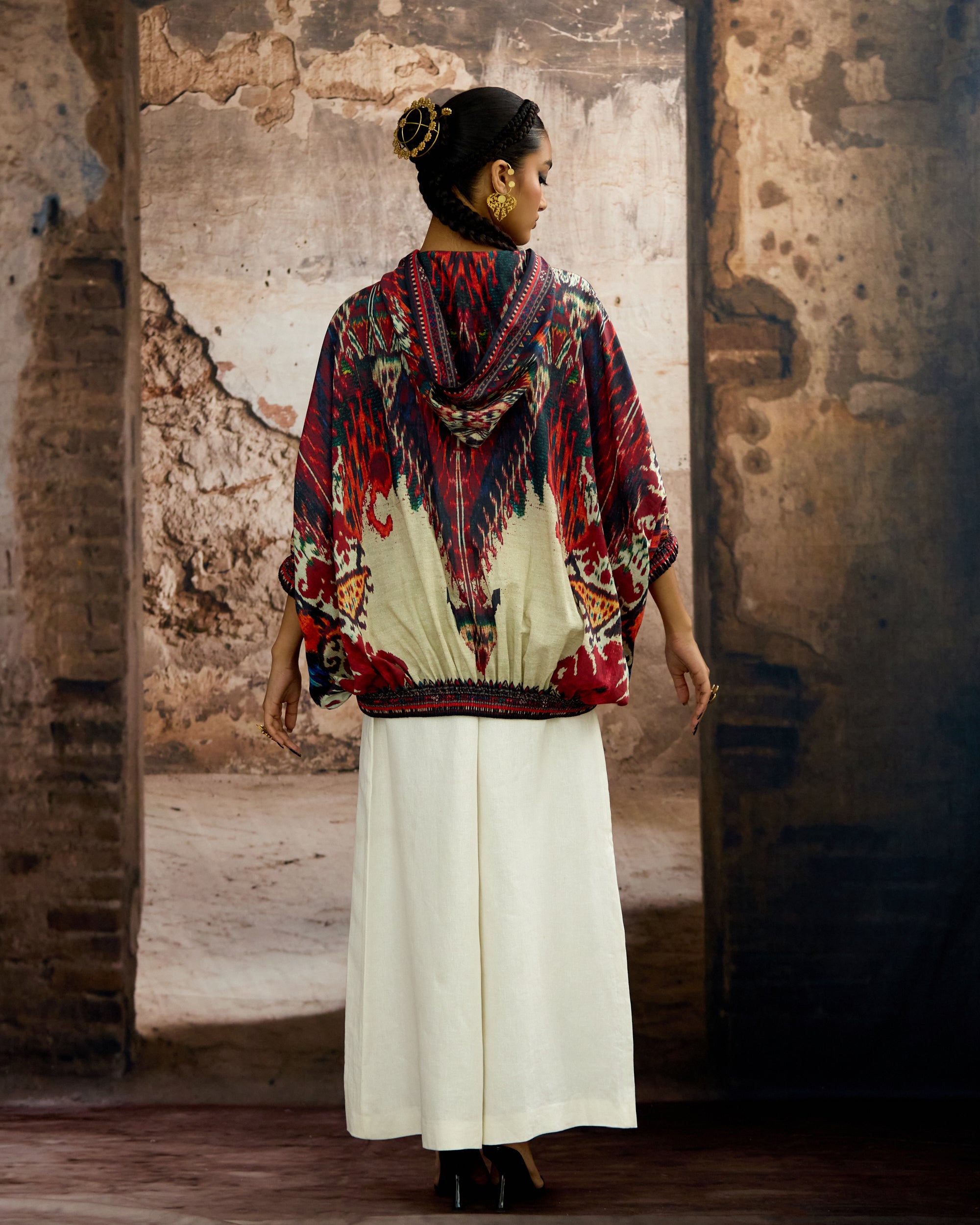 Kasbah : Hannah - Beige/Maroon