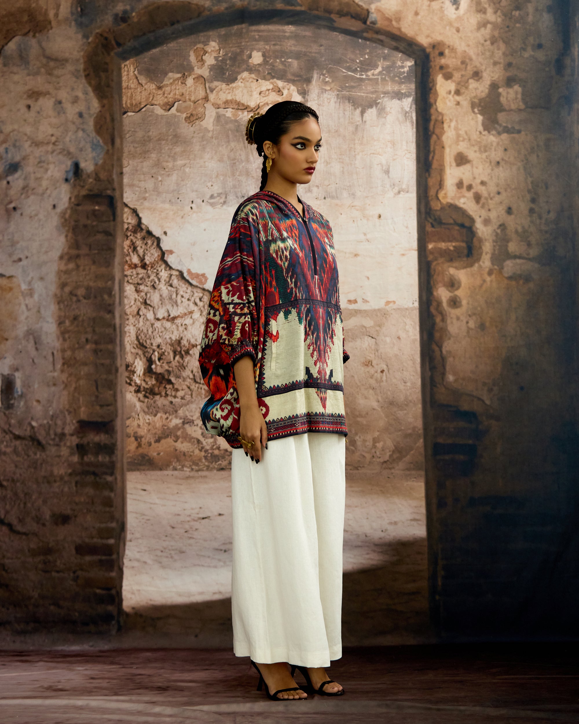 Kasbah : Hannah - Beige/Maroon