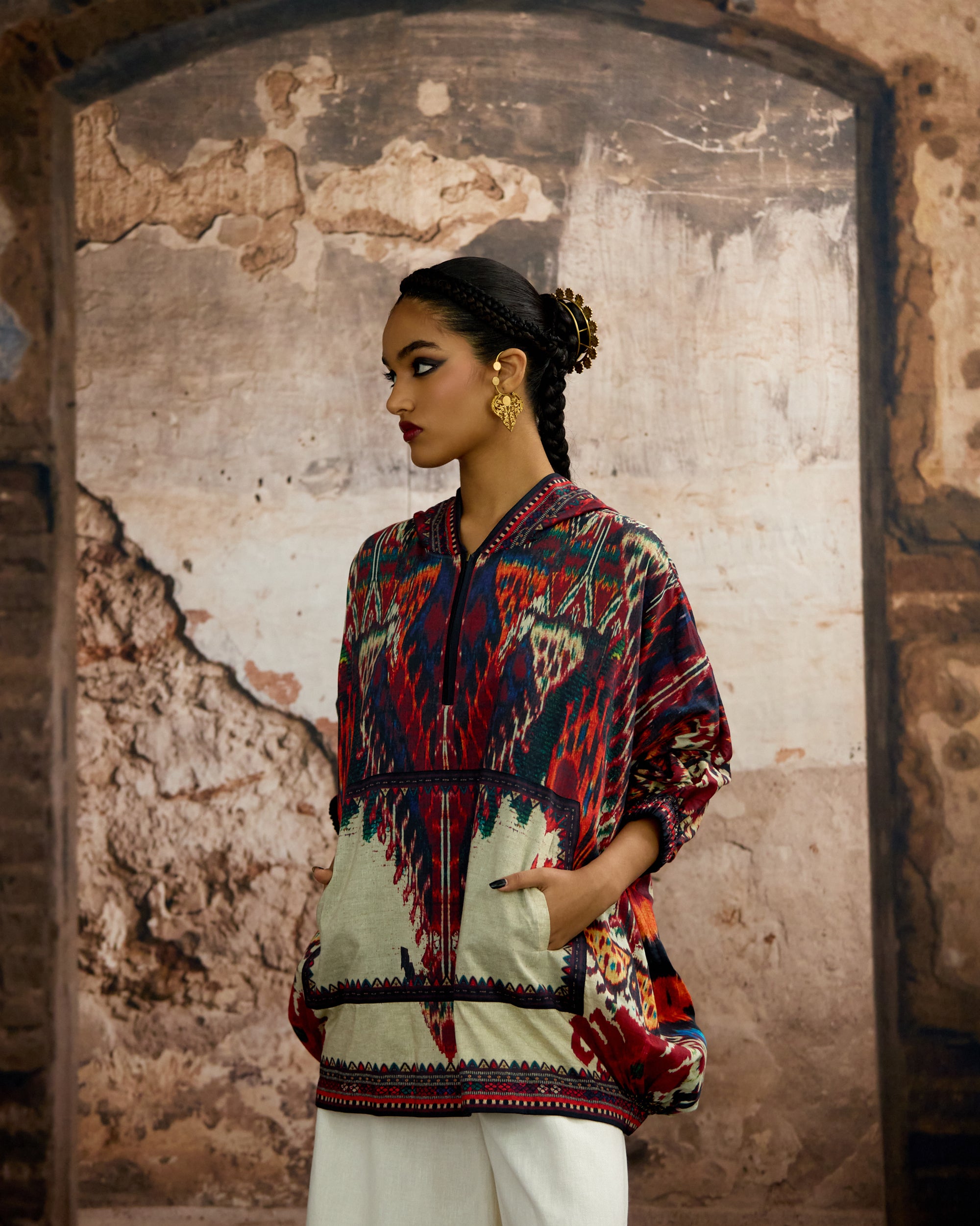 Kasbah : Hannah - Beige/Maroon