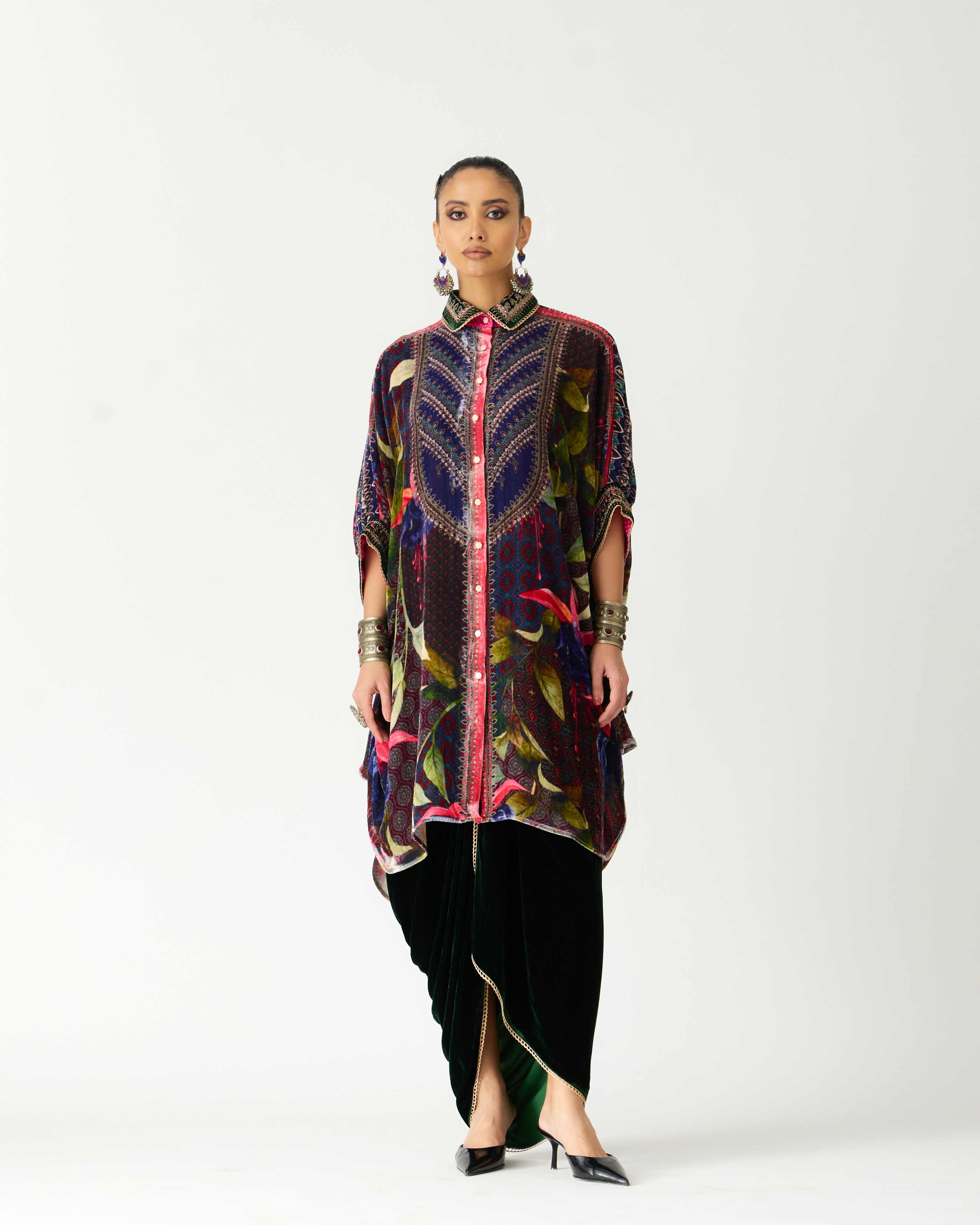 Zubaida : Kamara/Leila - Fuchsia/Emerald