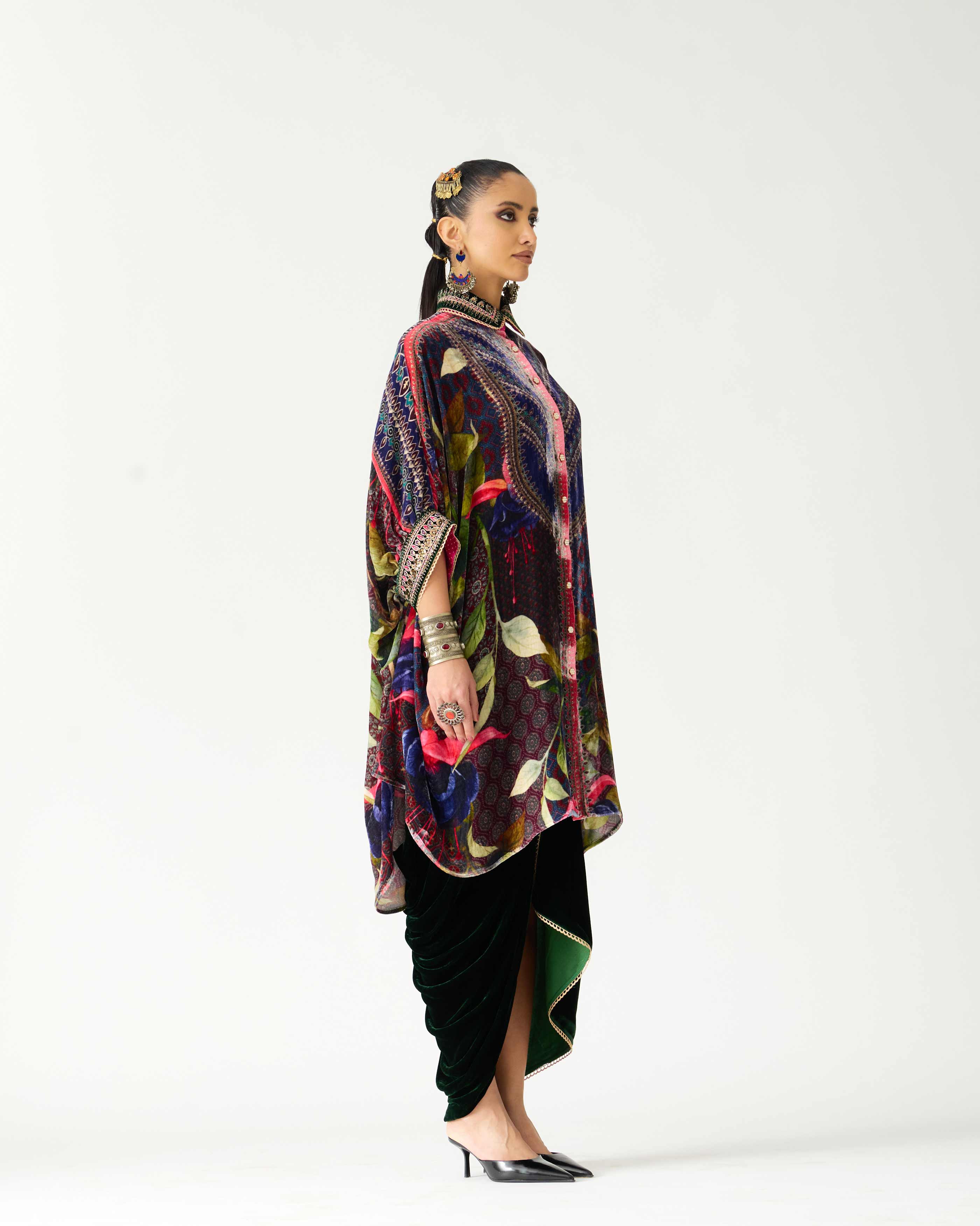 Zubaida : Kamara/Leila - Fuchsia/Emerald
