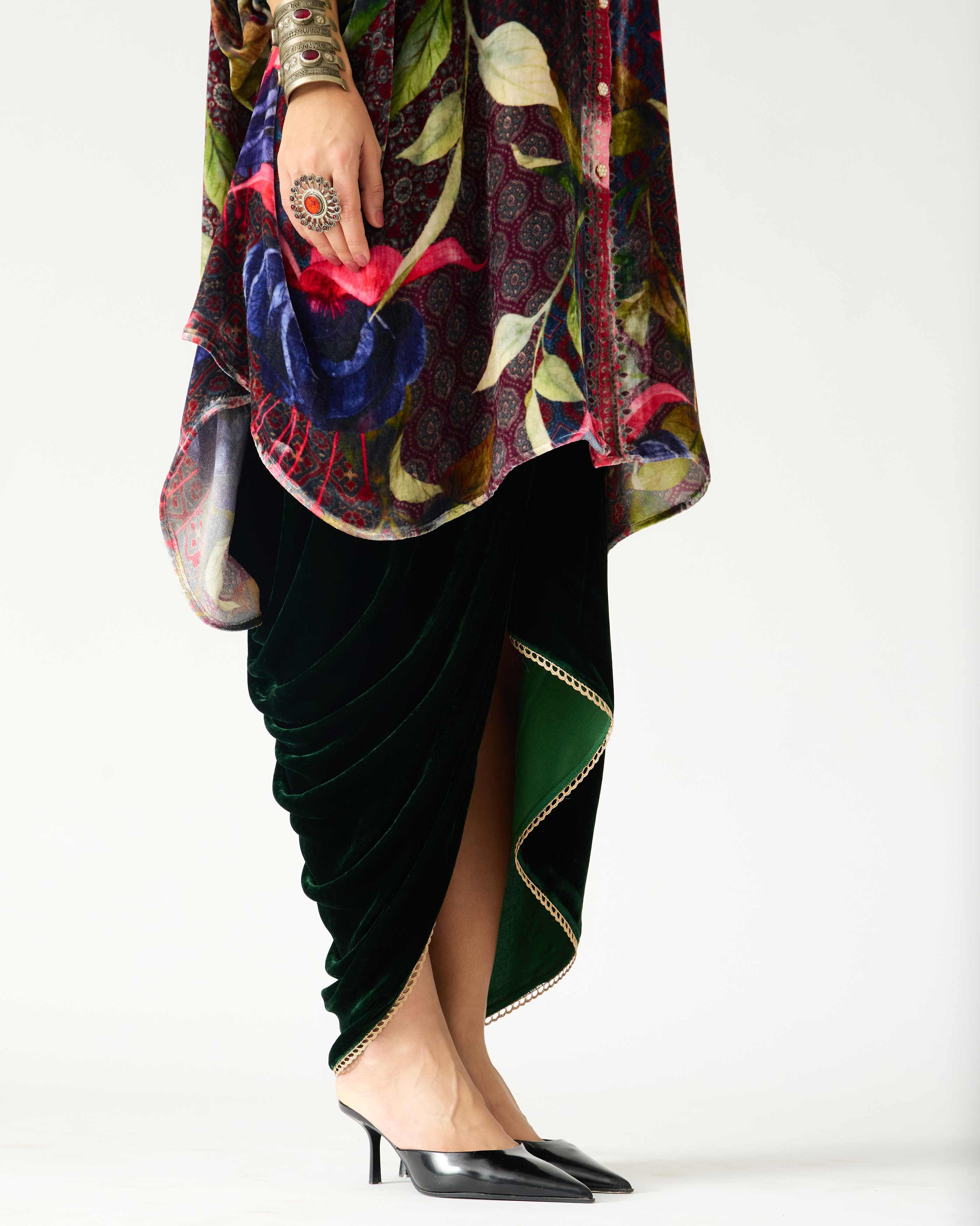 Zubaida : Kamara/Leila - Fuchsia/Emerald