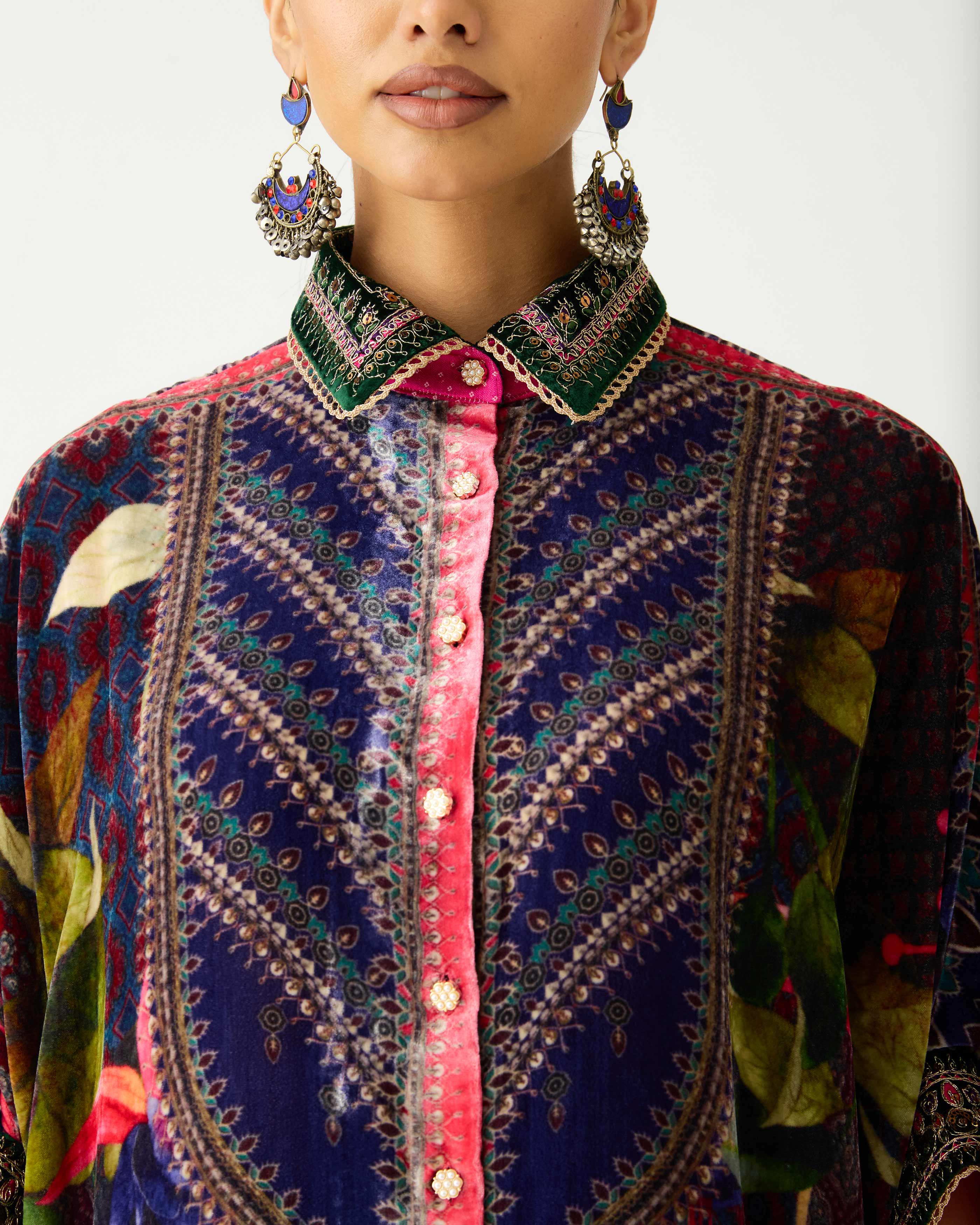 Zubaida : Kamara/Leila - Fuchsia/Emerald