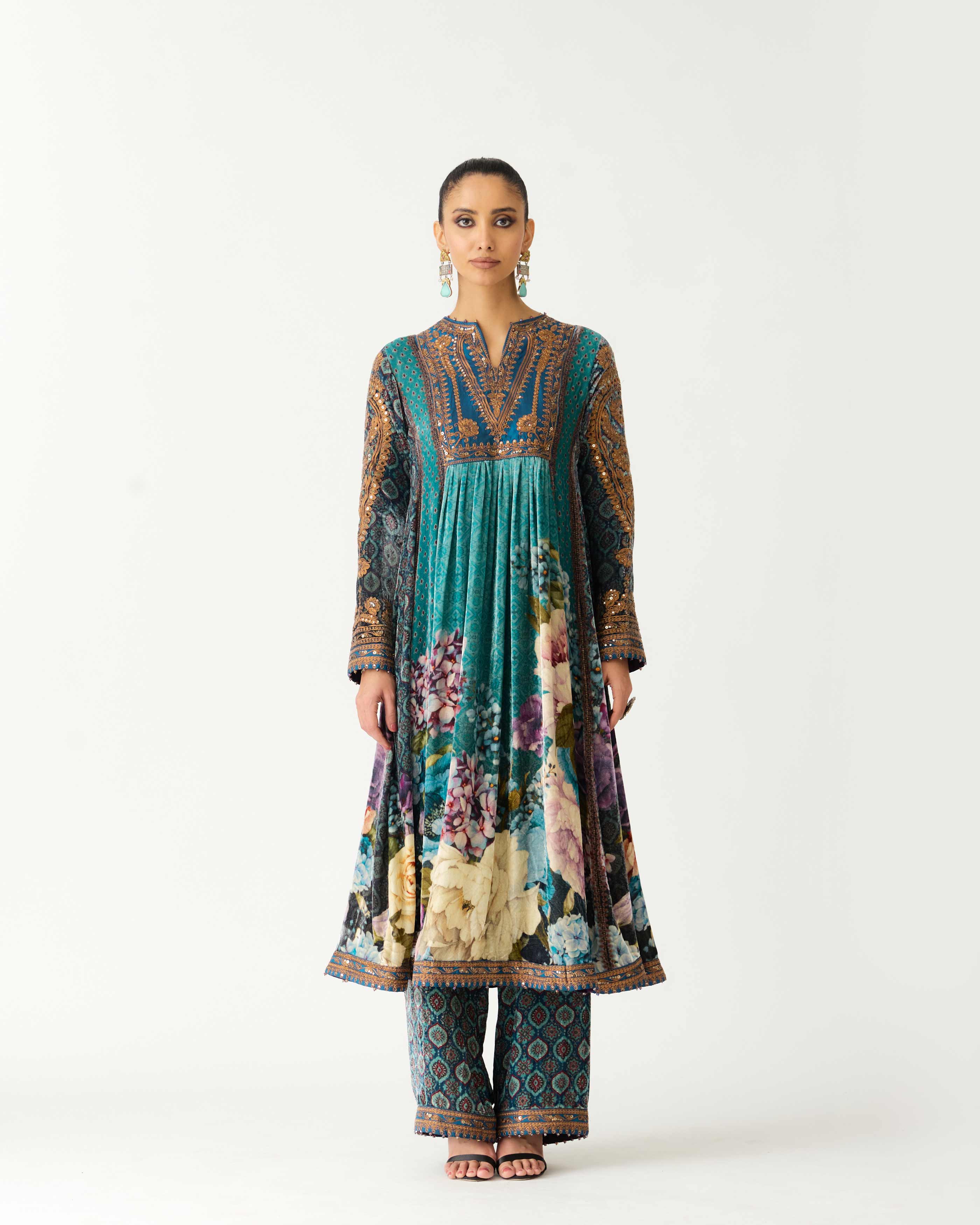 Zubaida : Anisha - Teal