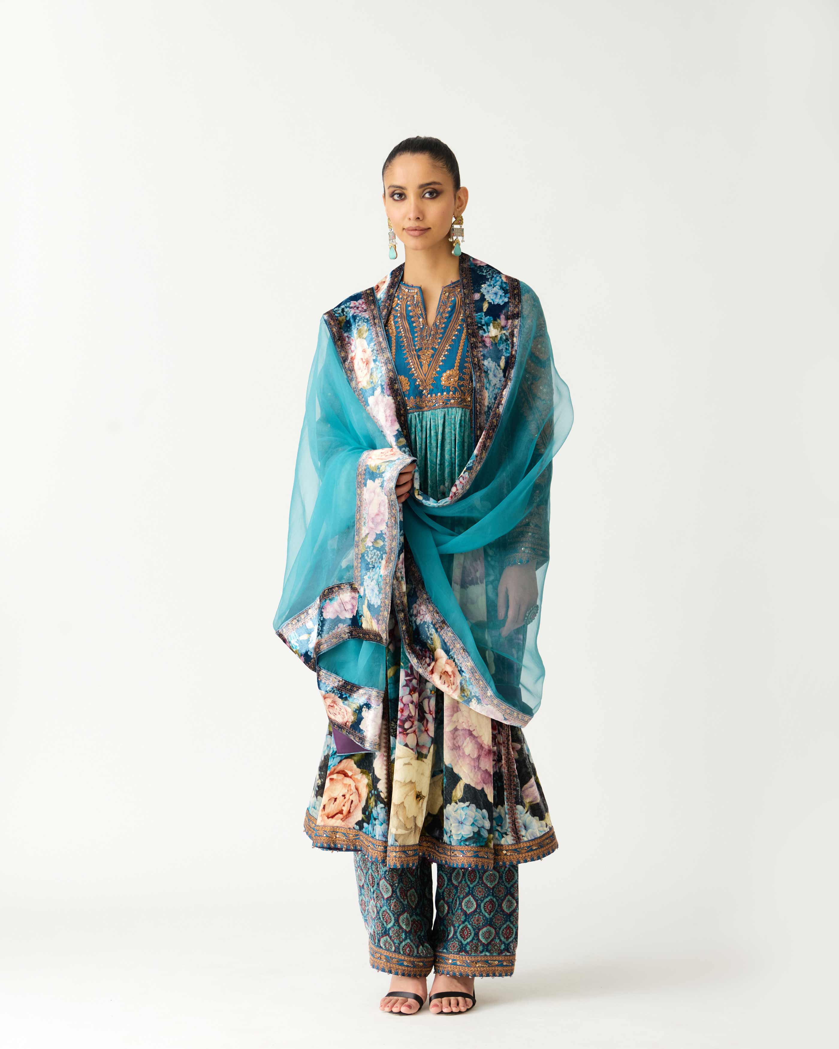 Zubaida : Anisha - Teal
