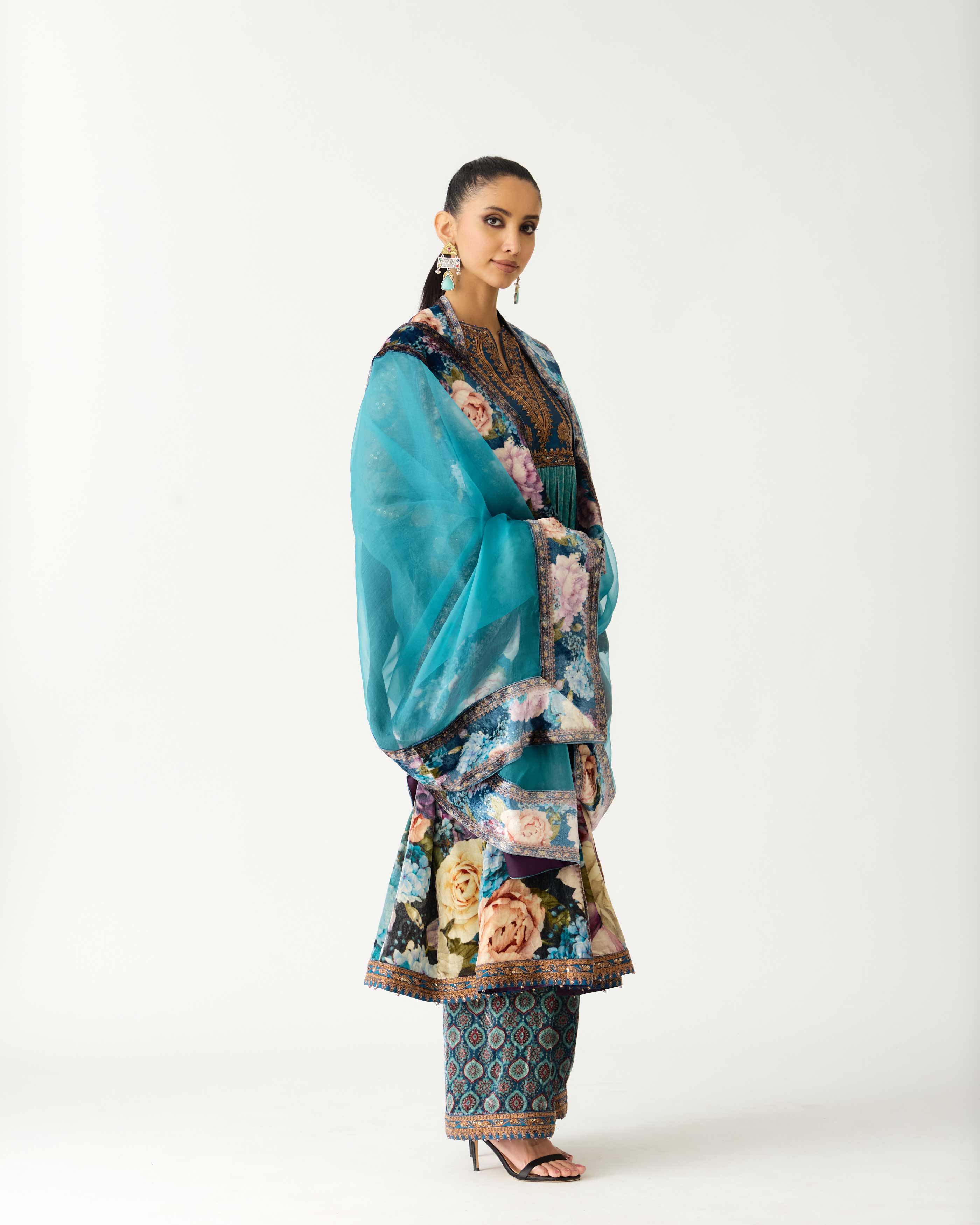 Zubaida : Anisha - Teal