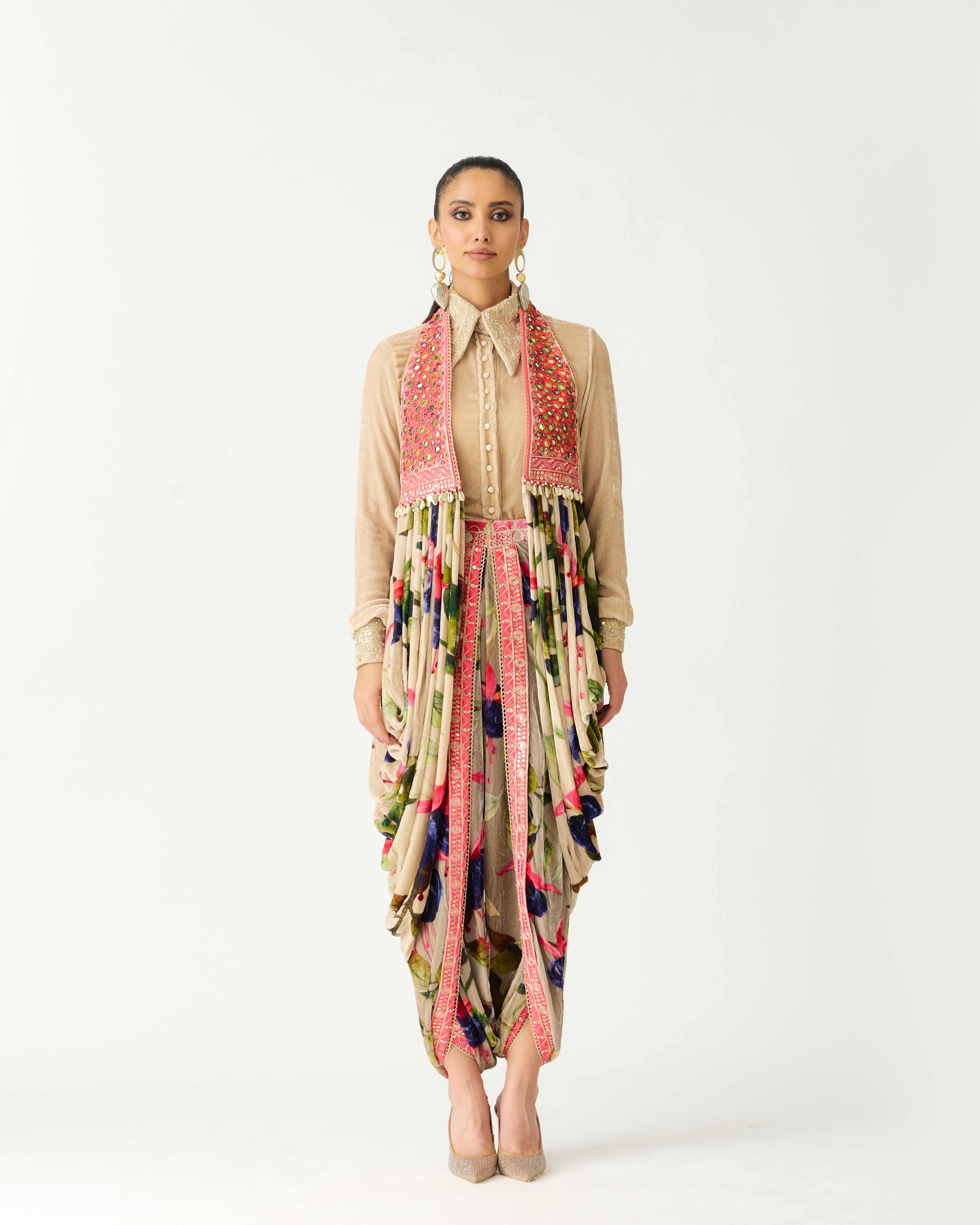 Zubaida : Javik - Fuchsia/Taupe
