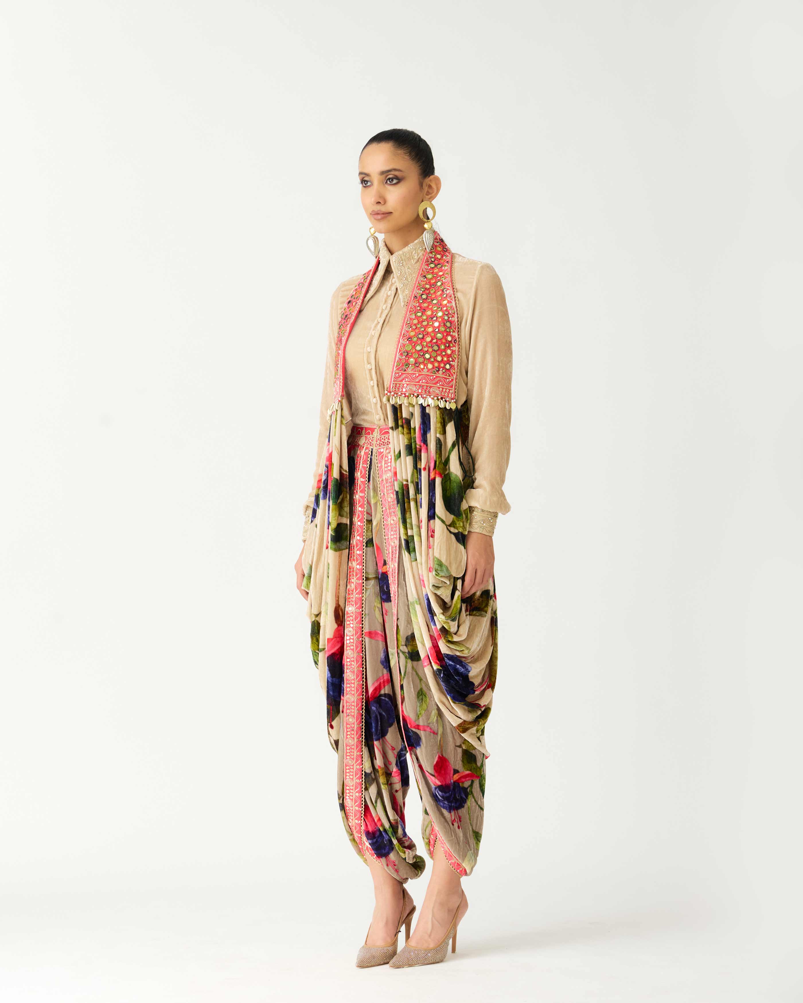 Zubaida : Javik - Fuchsia/Taupe