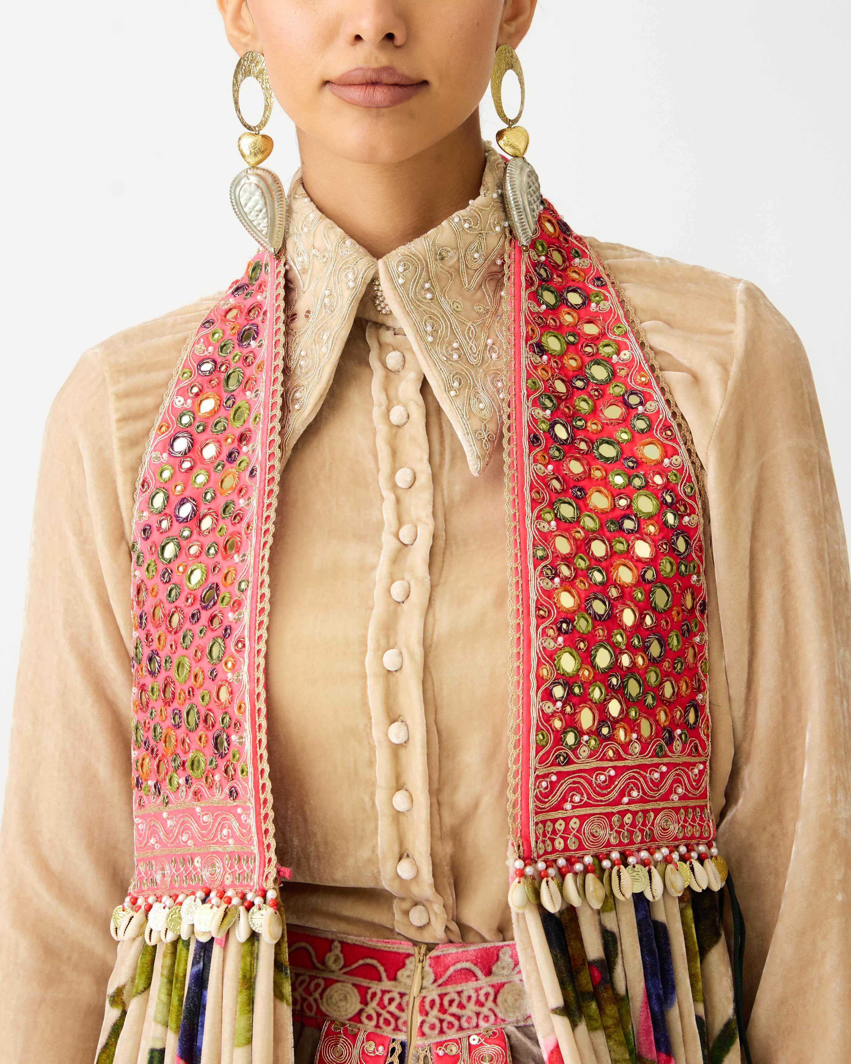 Zubaida : Javik - Fuchsia/Taupe