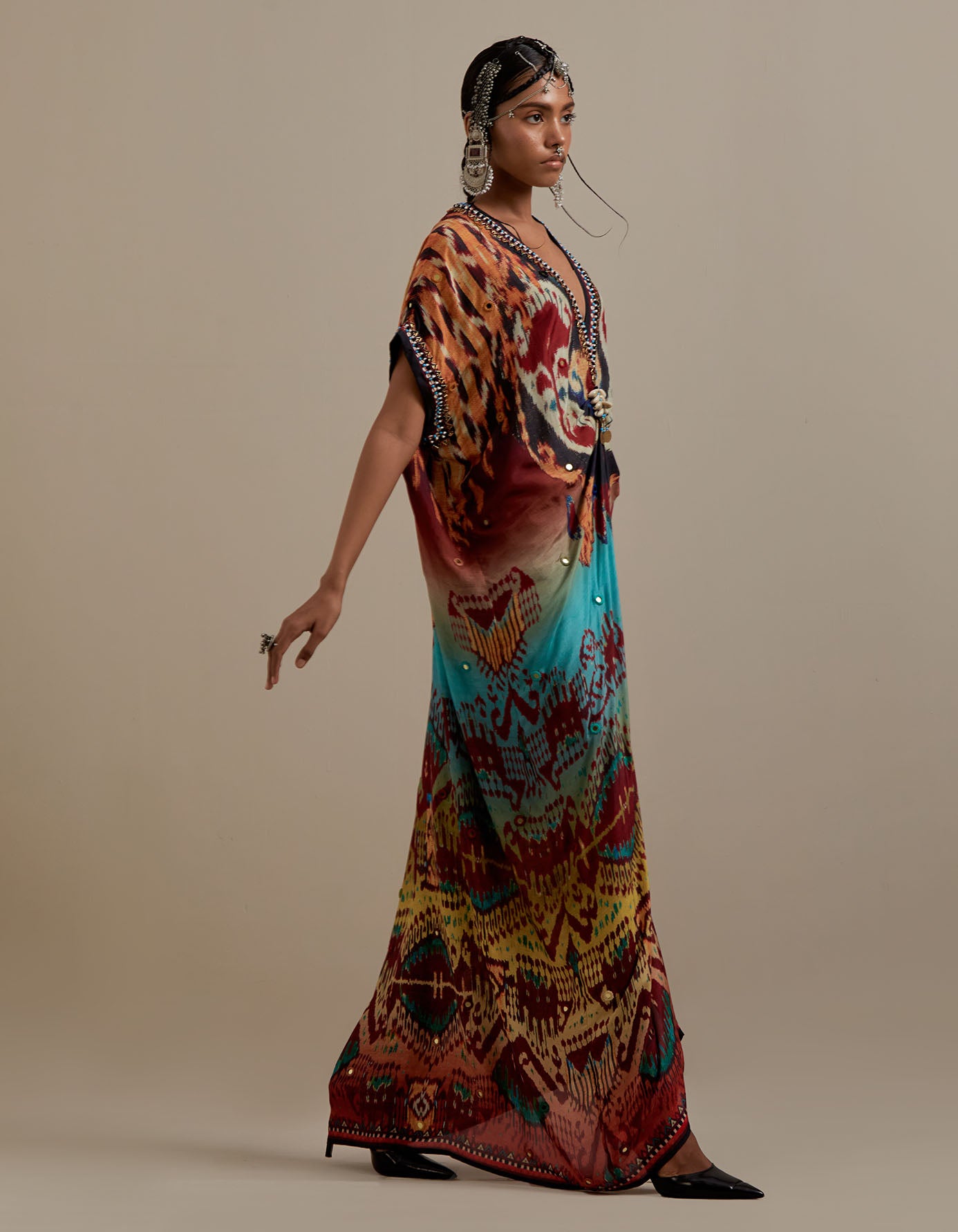 Kasbah : Safina -  Aqua/Maroon