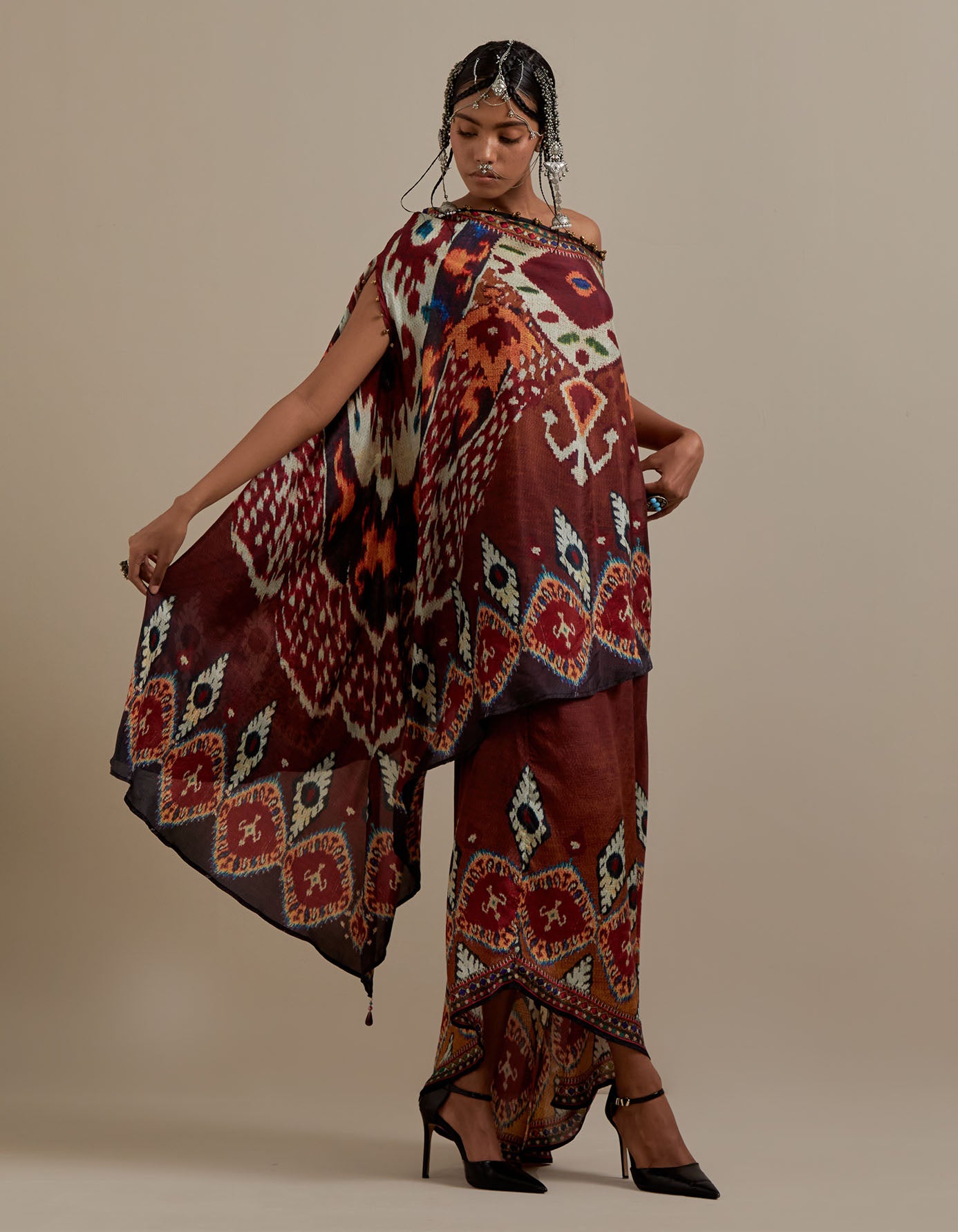 Kasbah : Kamini - Mustard/Maroon
