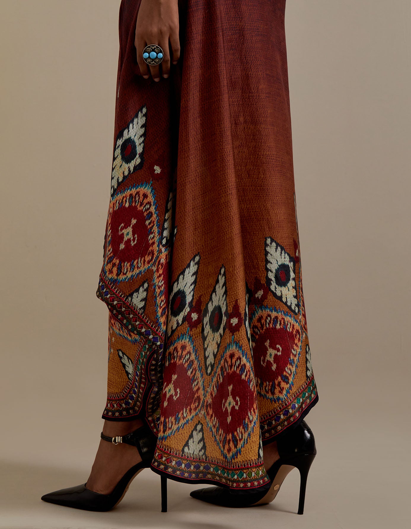 Kasbah : Kamini - Mustard/Maroon