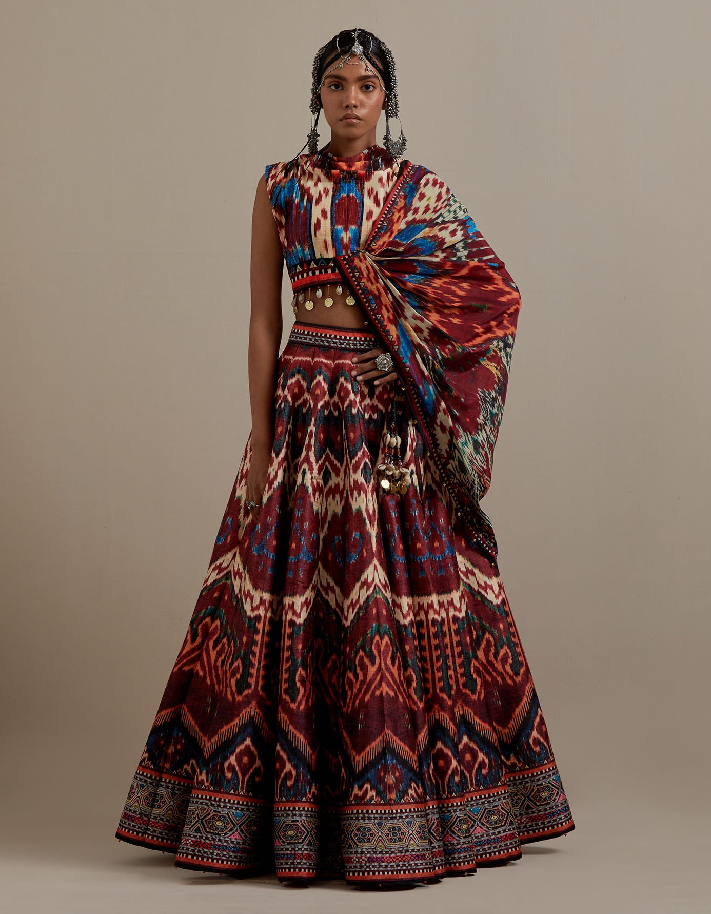 Kasbah : Urmila/Leela - Maroon/Multi