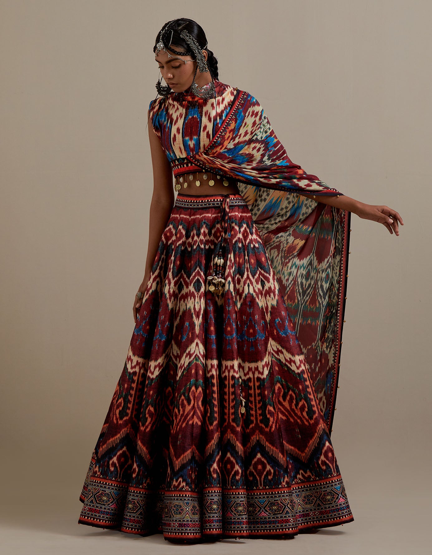 Kasbah : Urmila/Leela - Maroon/Multi