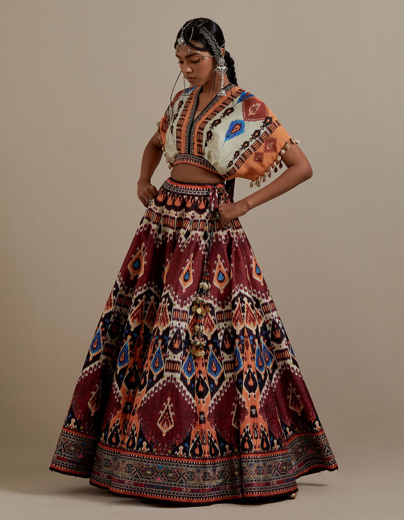 Kasbah : Neerja/Leela - Beige/Maroon