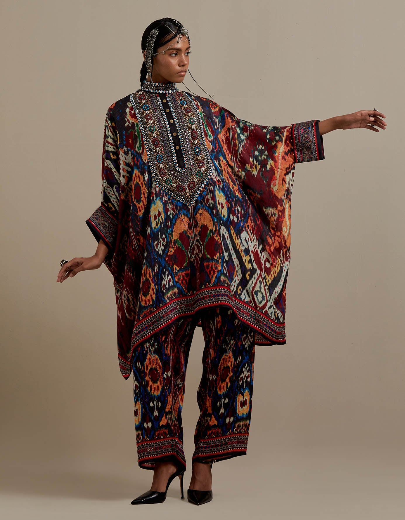 Kasbah : Chanel 36" - Maroon/Multi
