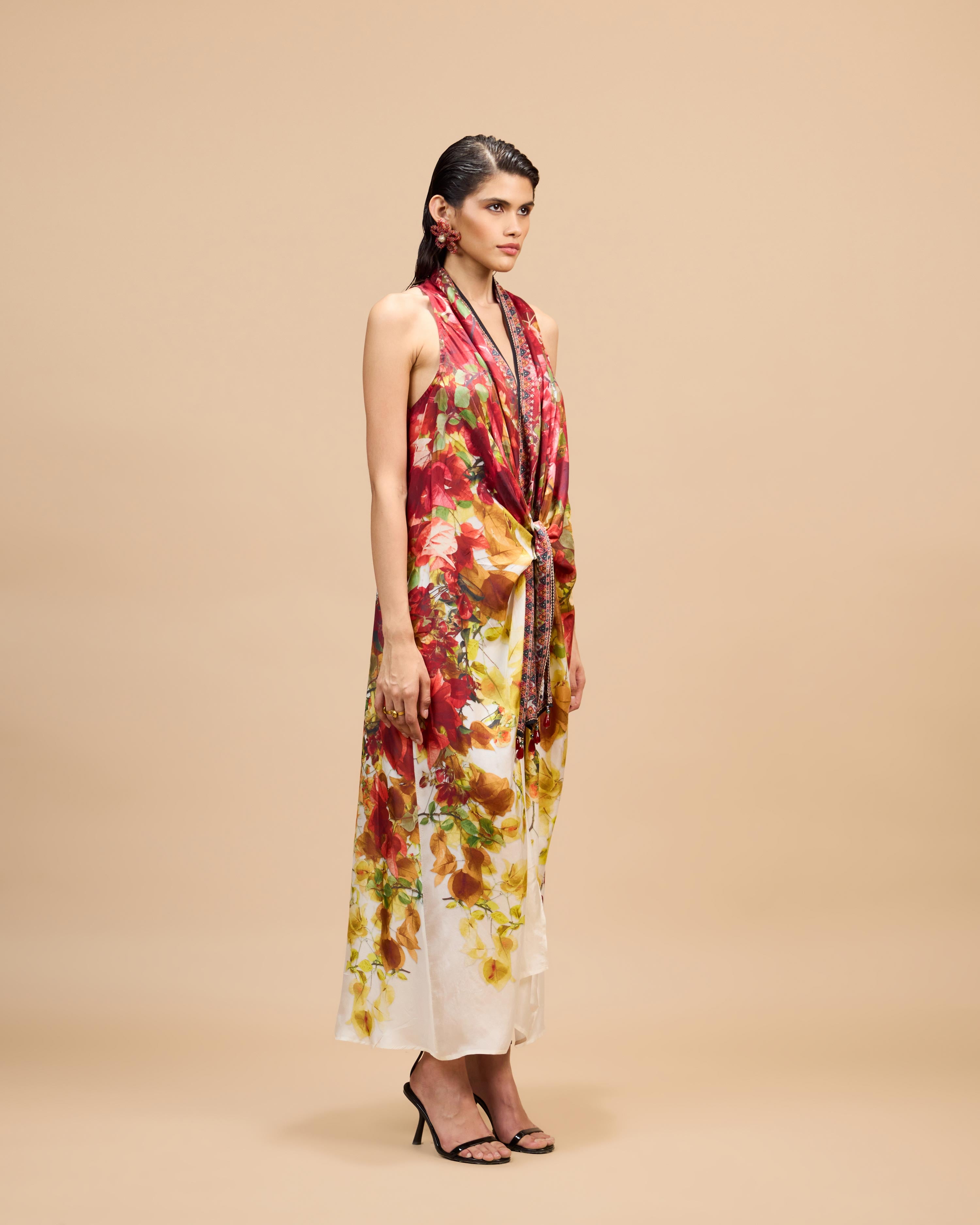 Letters to Juliet : Kimono/Trinika - Red/Rust/Gold