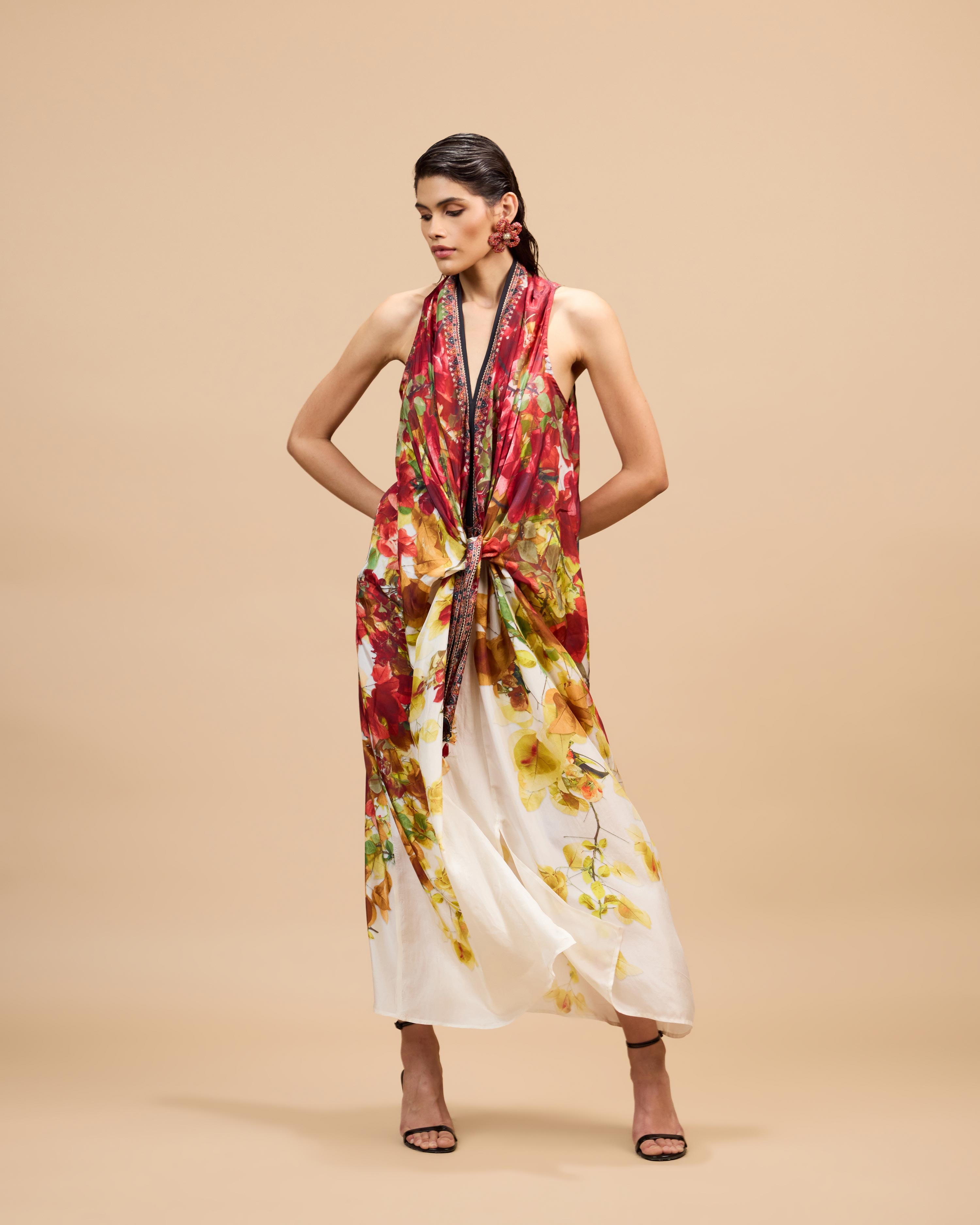 Letters to Juliet : Kimono/Trinika - Red/Rust/Gold