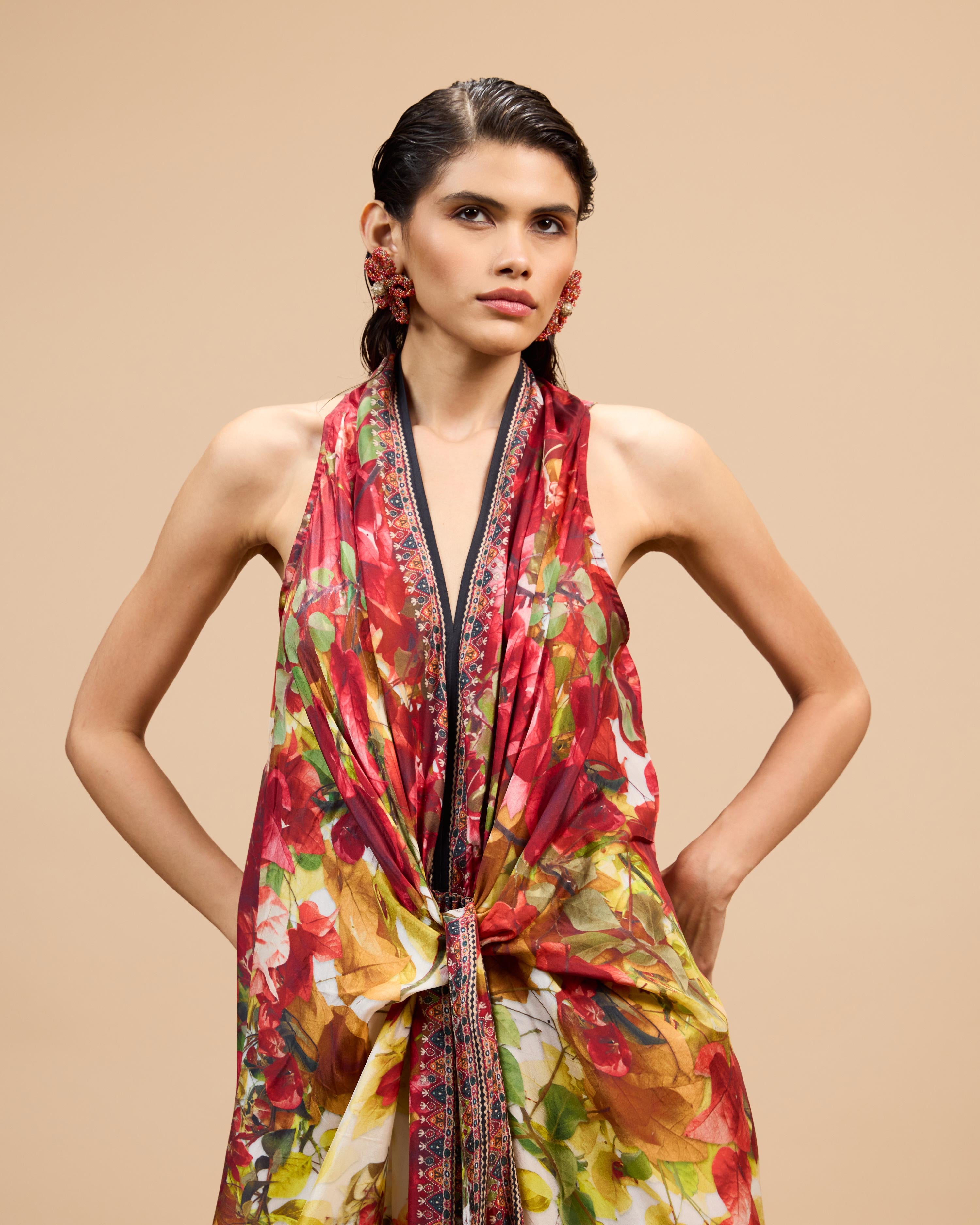 Letters to Juliet : Kimono/Trinika - Red/Rust/Gold