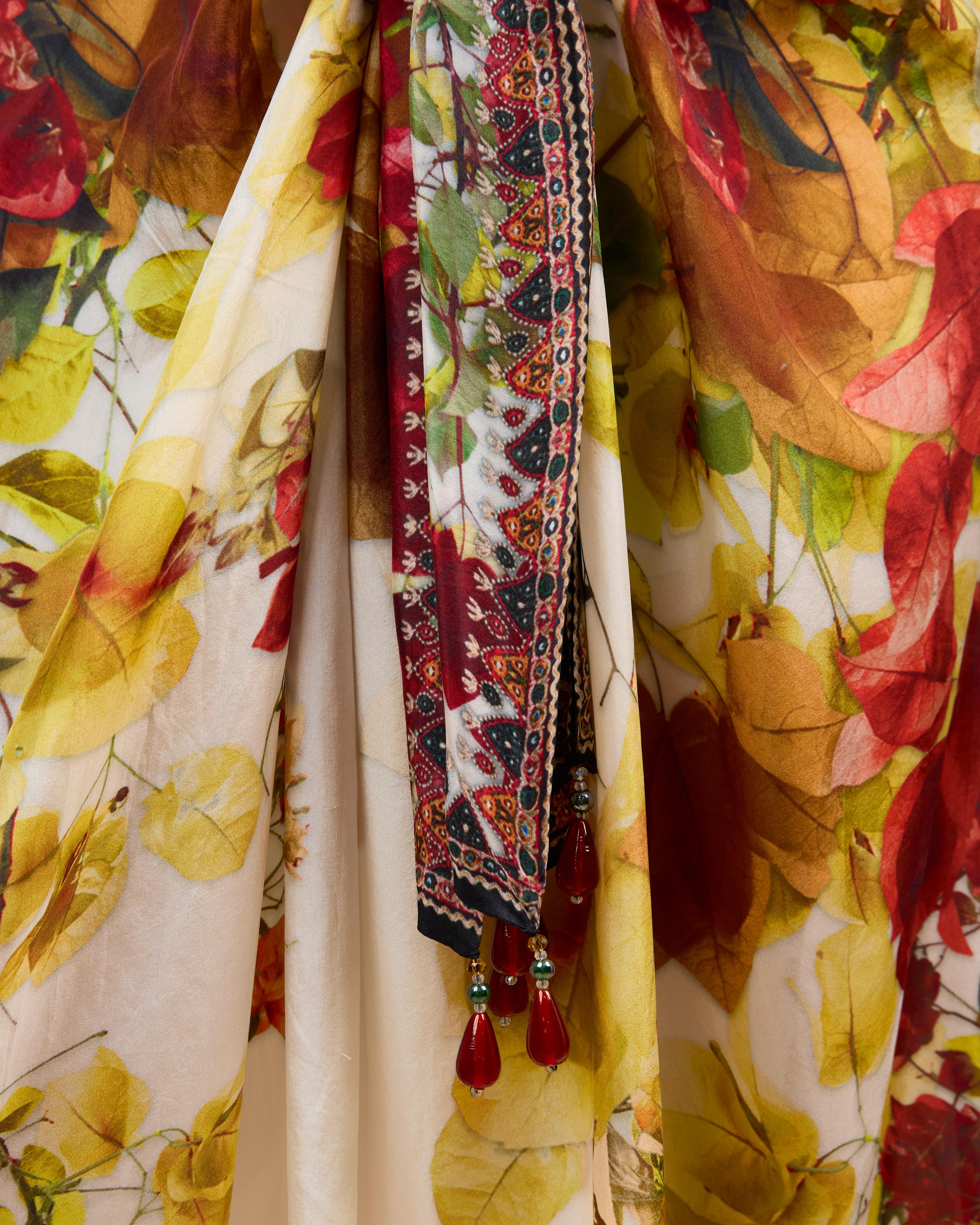 Letters to Juliet : Kimono/Trinika - Red/Rust/Gold