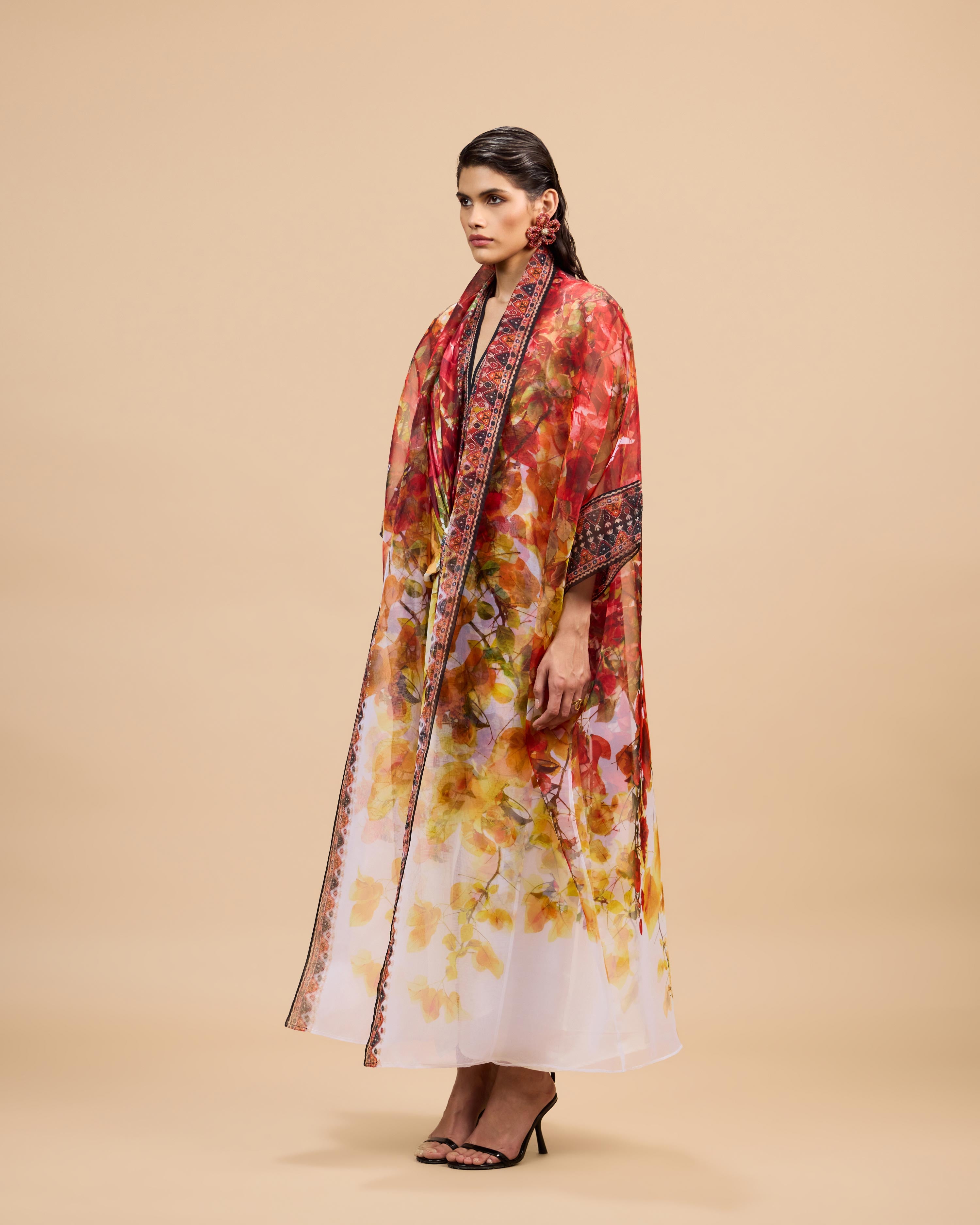 Letters to Juliet : Kimono/Trinika - Red/Rust/Gold