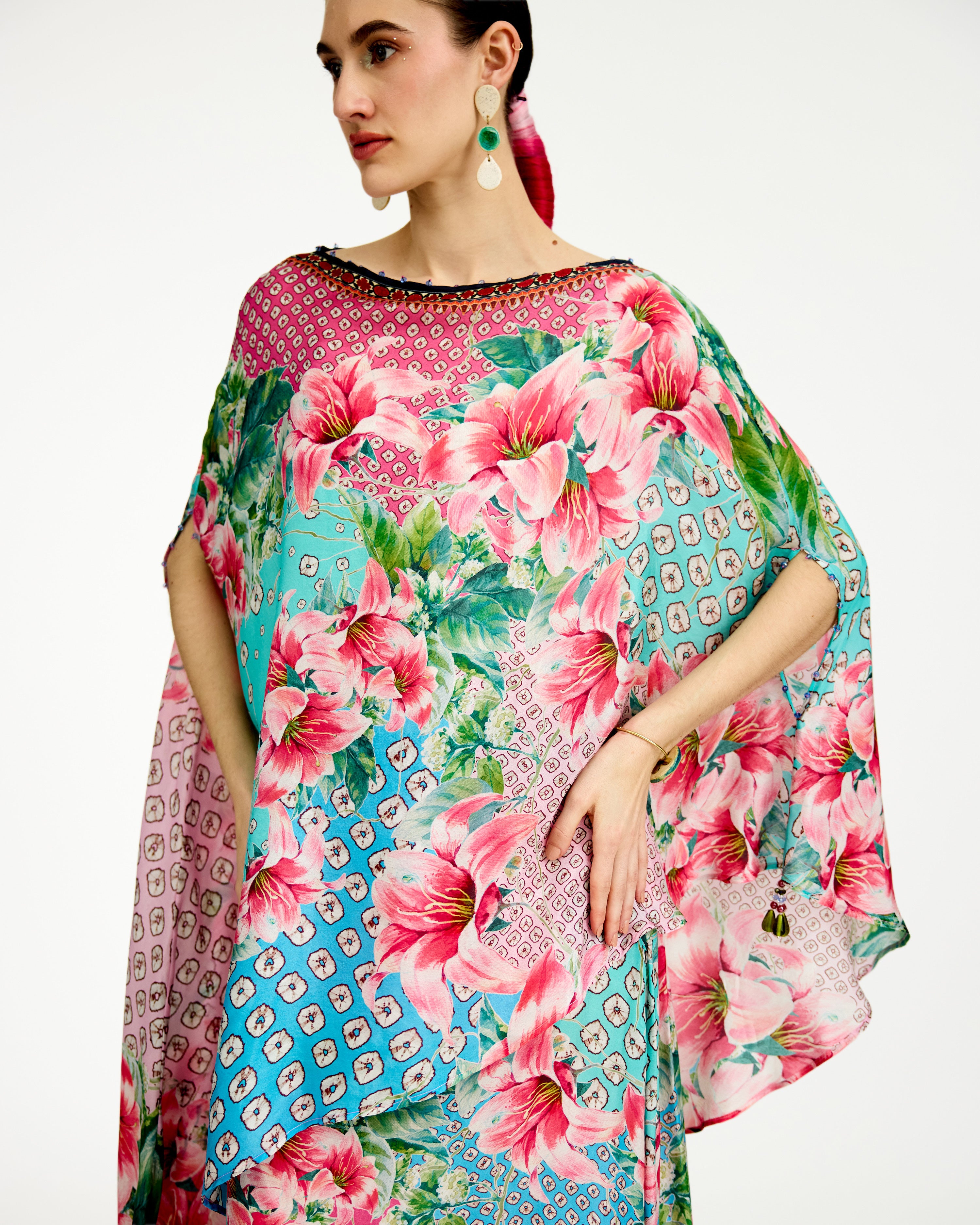 Lilium : Kamini - Aqua/Pink