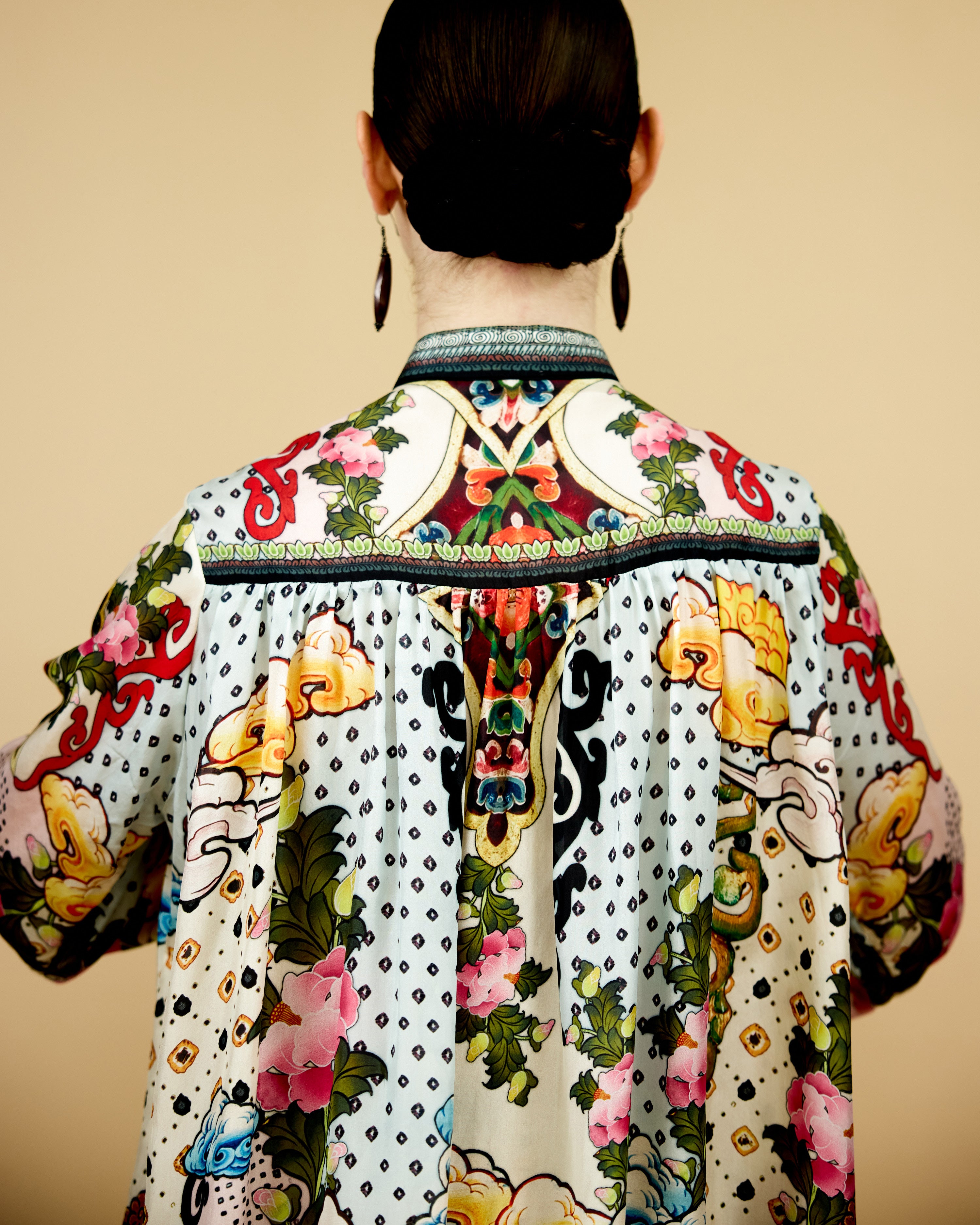 Ladakh : Nilofer - Powder Blue/Beige