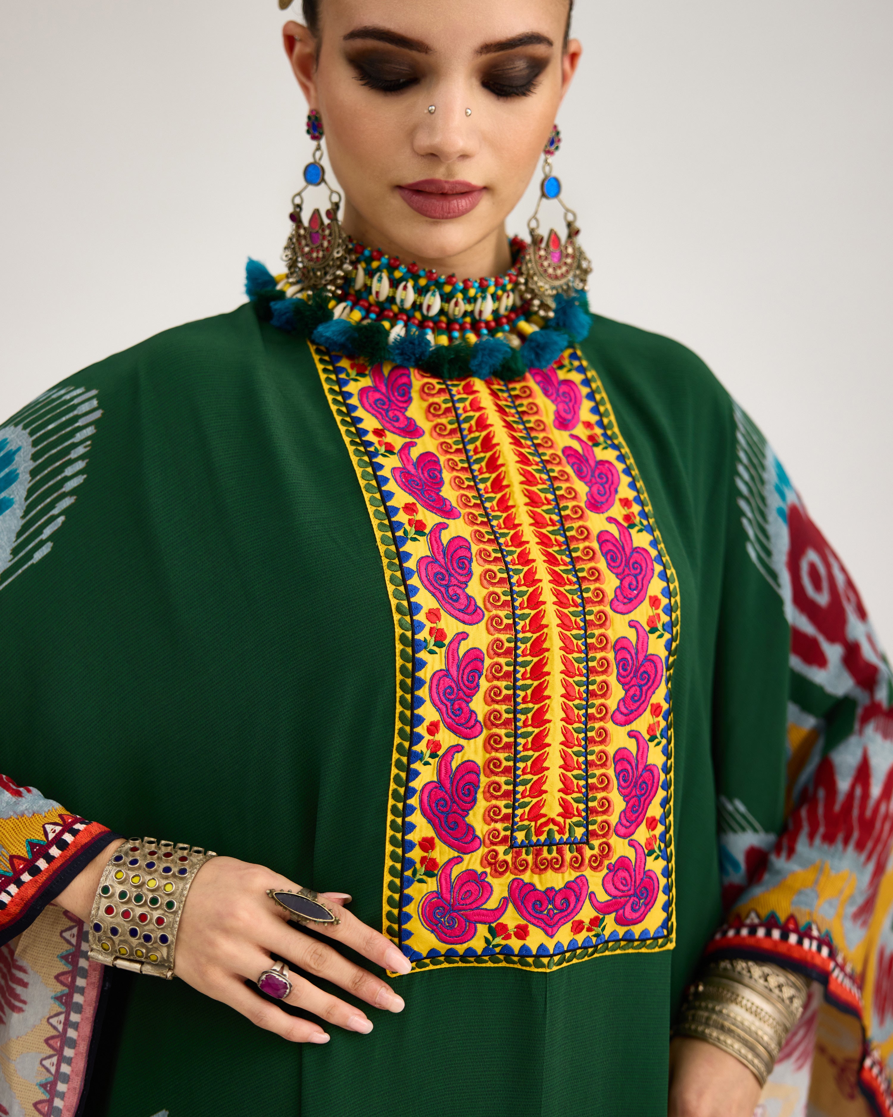 Tangier : Beatrice - Emerald/Yellow
