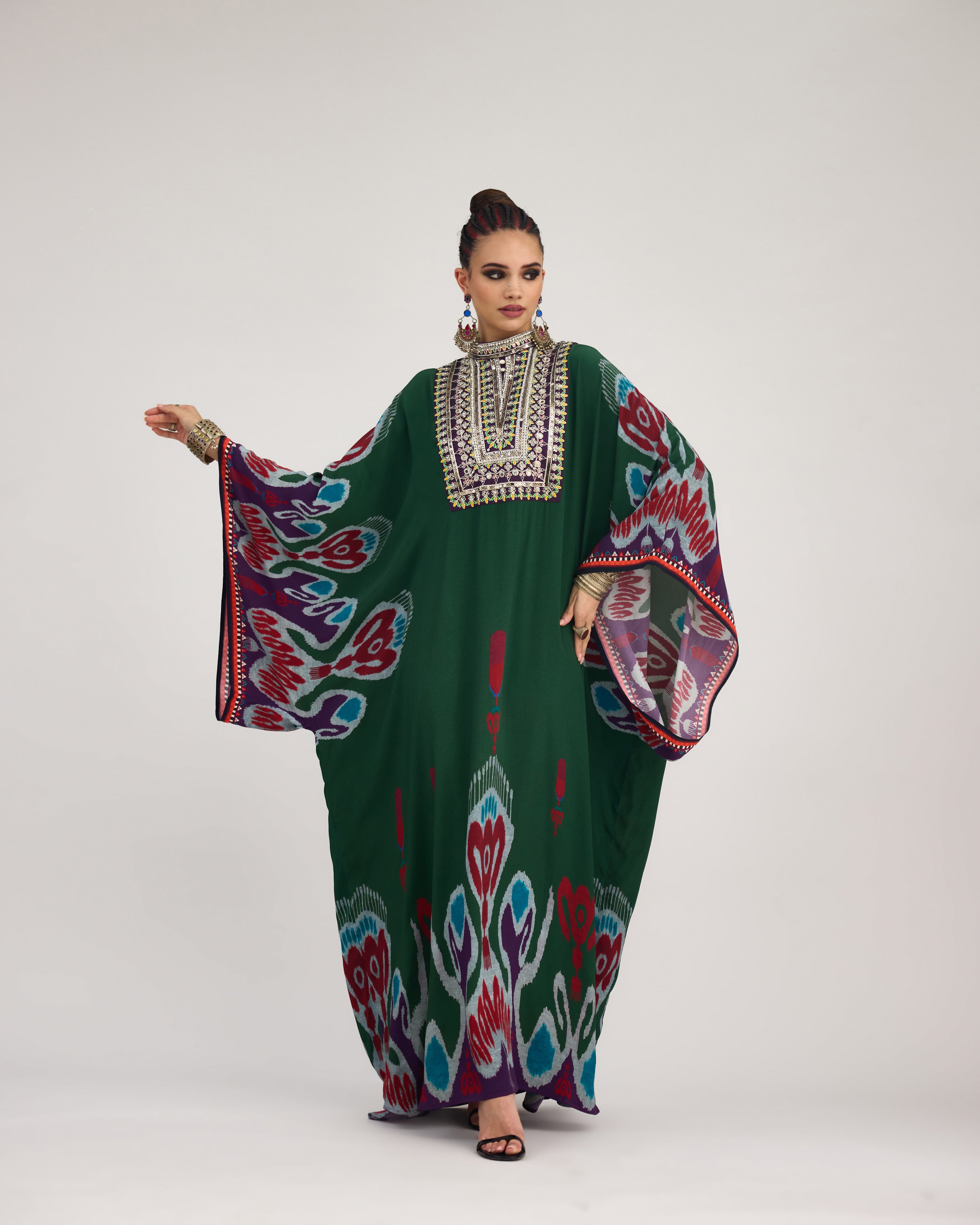 Tangier : Beatrice - Emerald/Purple