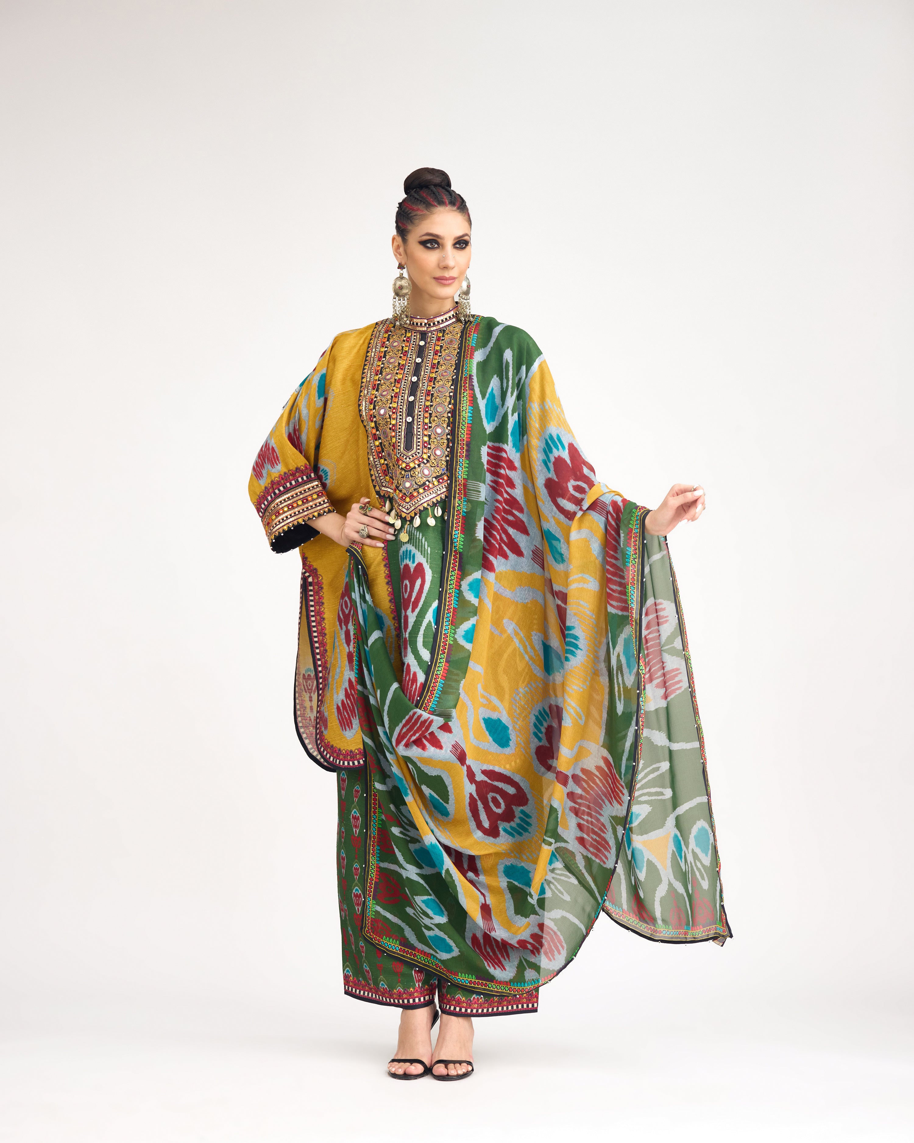 Tangier : Myra - Emerald/Multi