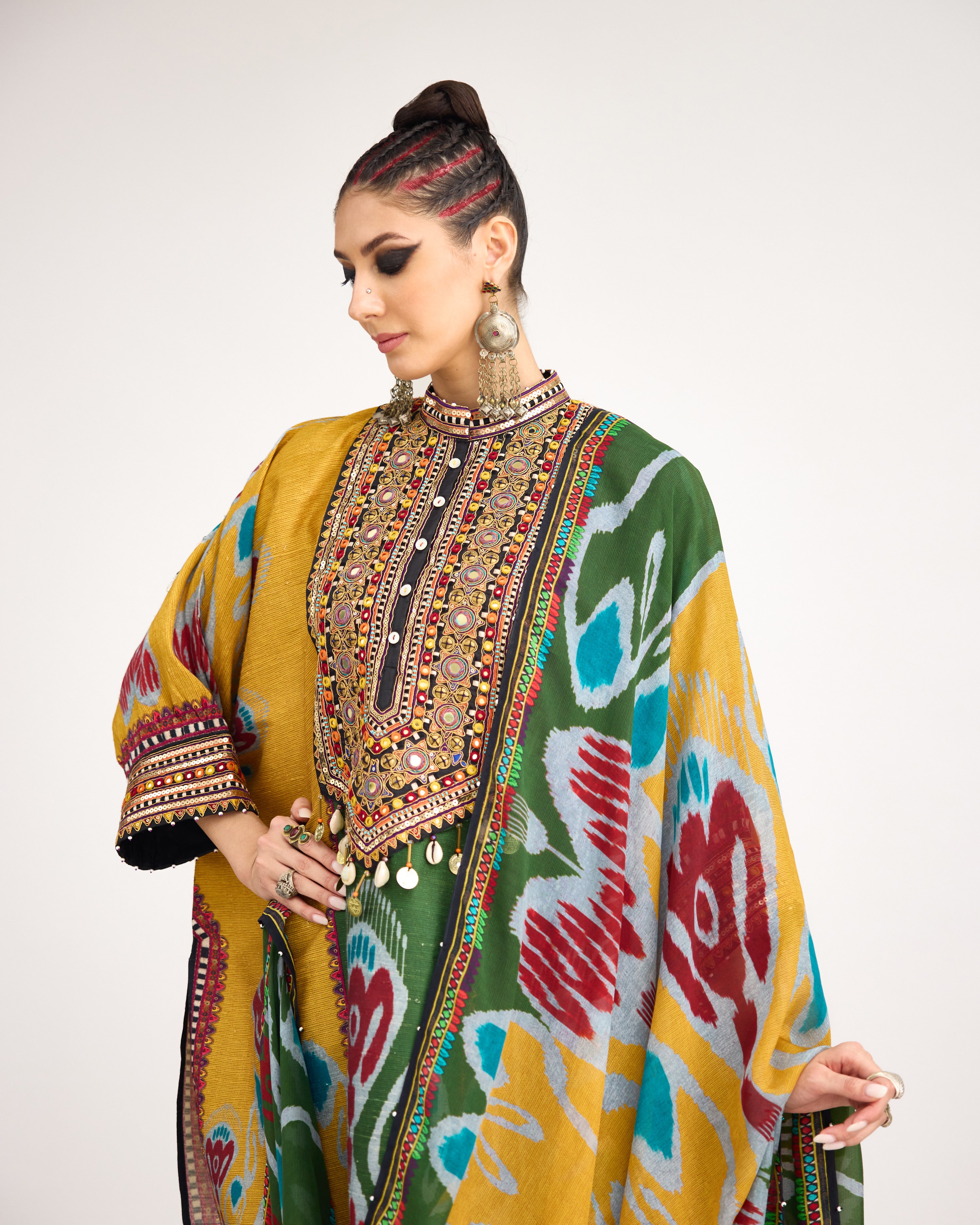 Tangier : Myra - Emerald/Multi